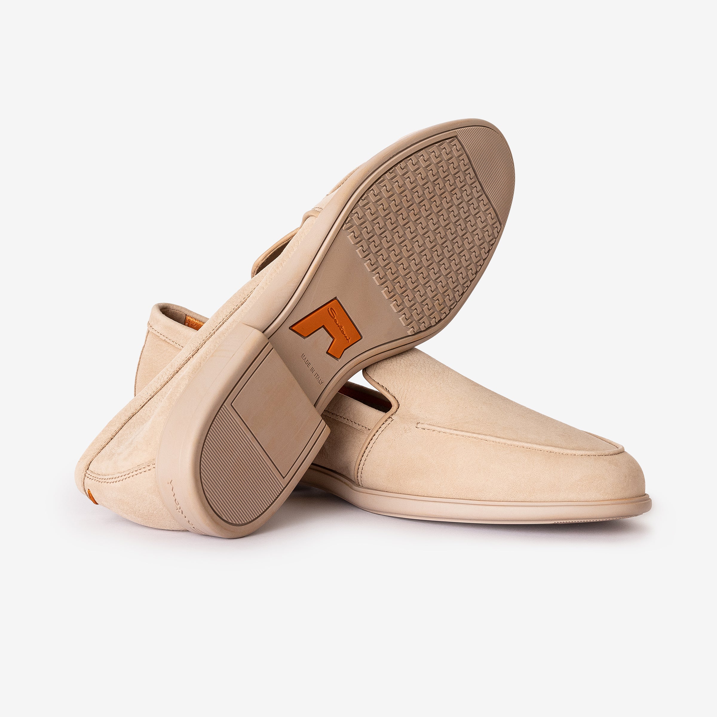Light Beige Nubuck Leather Loafer