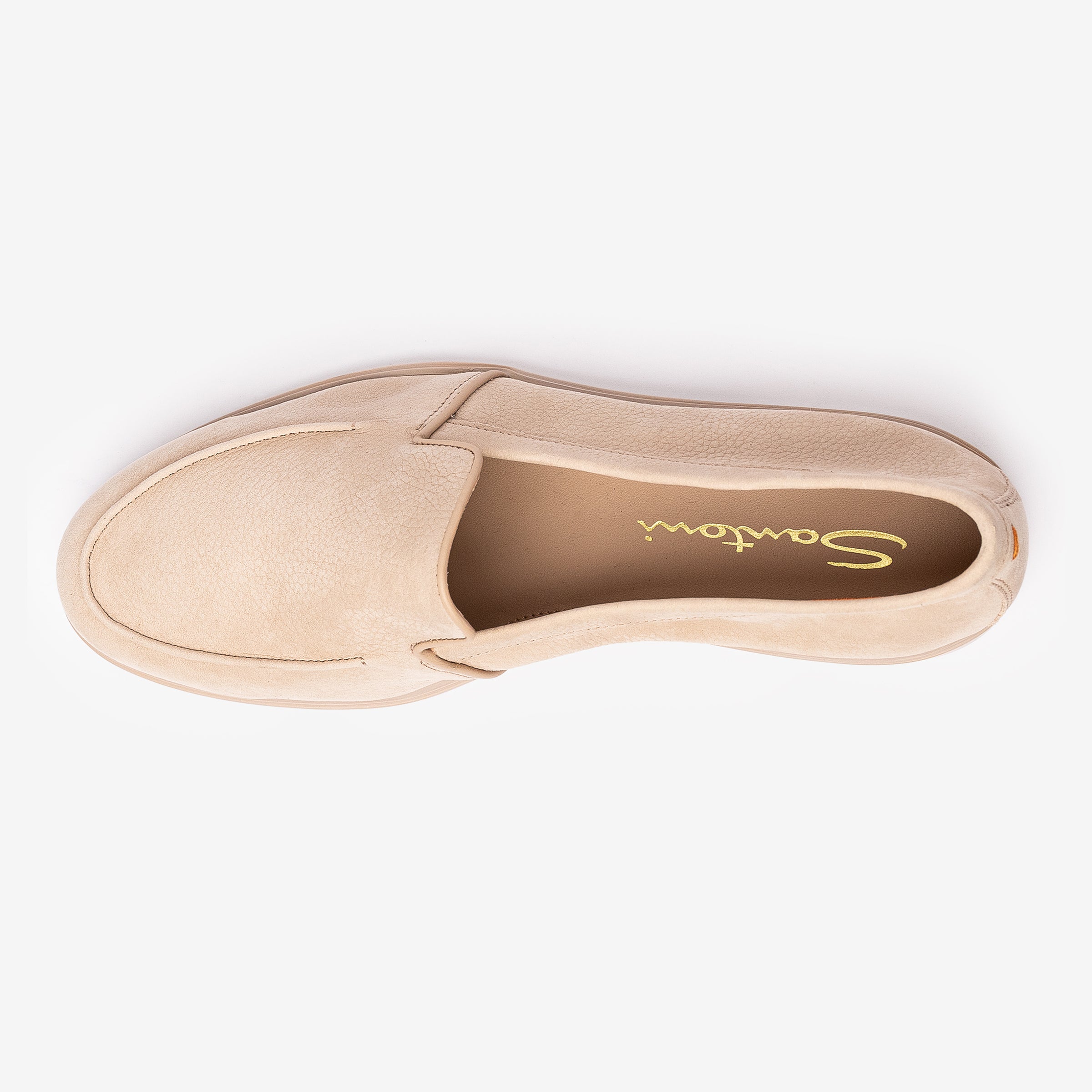 Light Beige Nubuck Leather Loafer
