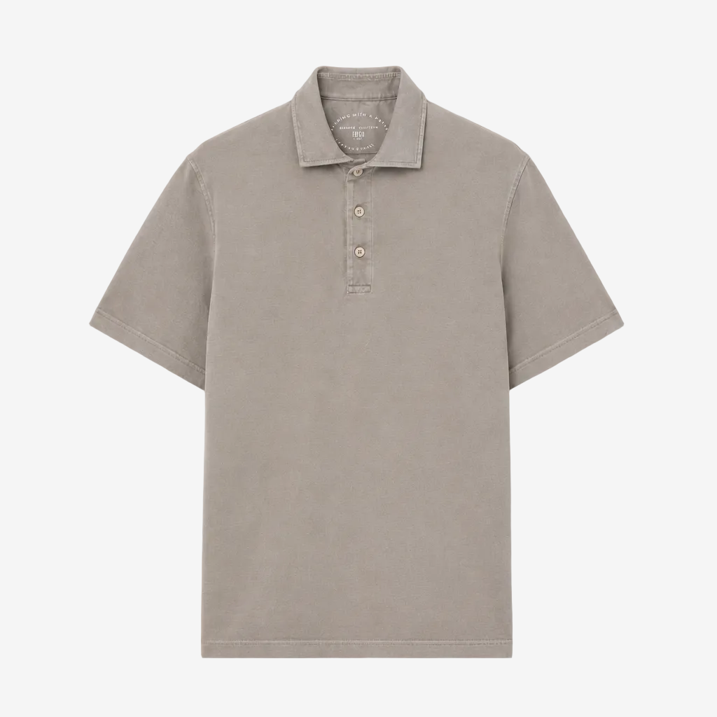 Zero Giza Organic Cotton Greige Polo