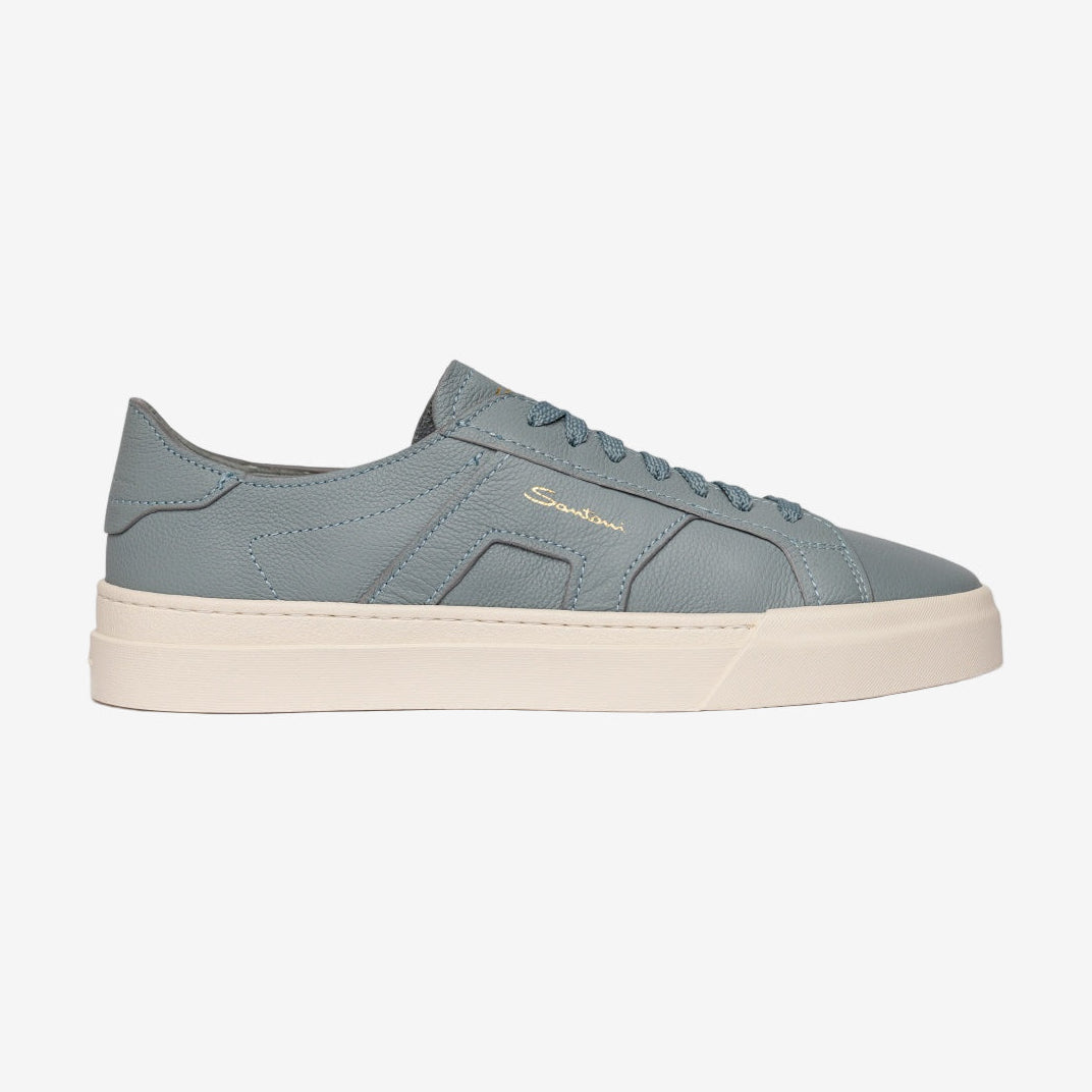 Sneakers de piel abatanada azul claro