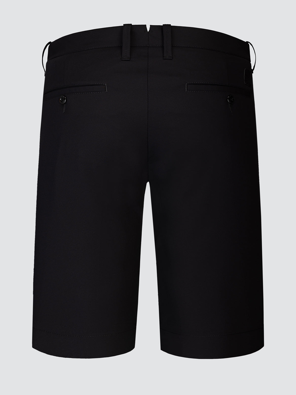 Bob Bermuda aus schwarzer Stretch-Mikrofaser