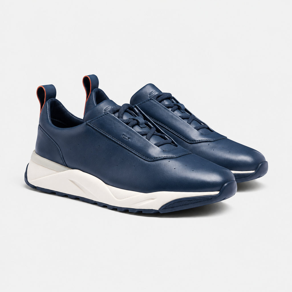 Blue Leather Innova Sneakers