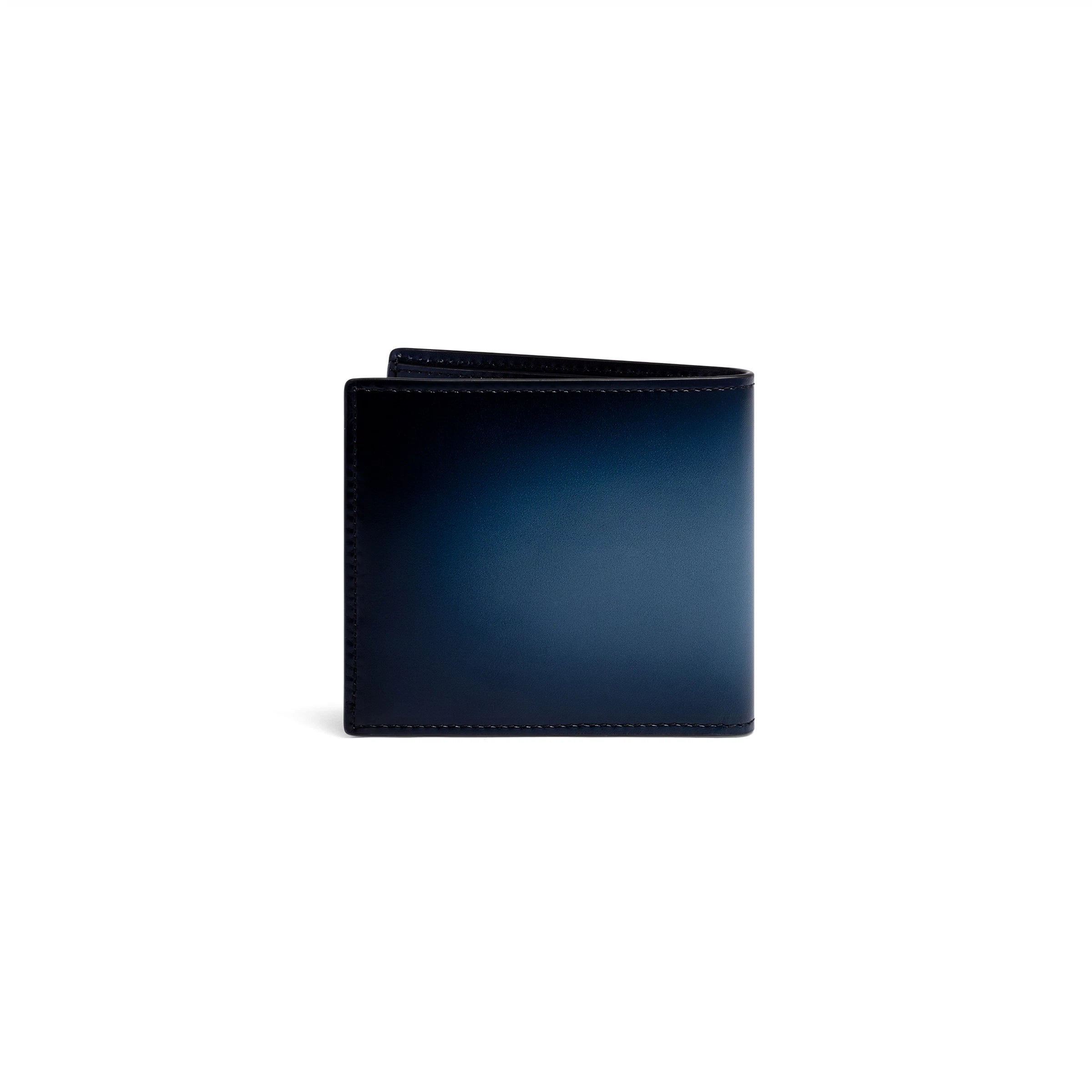 Blue leather wallet