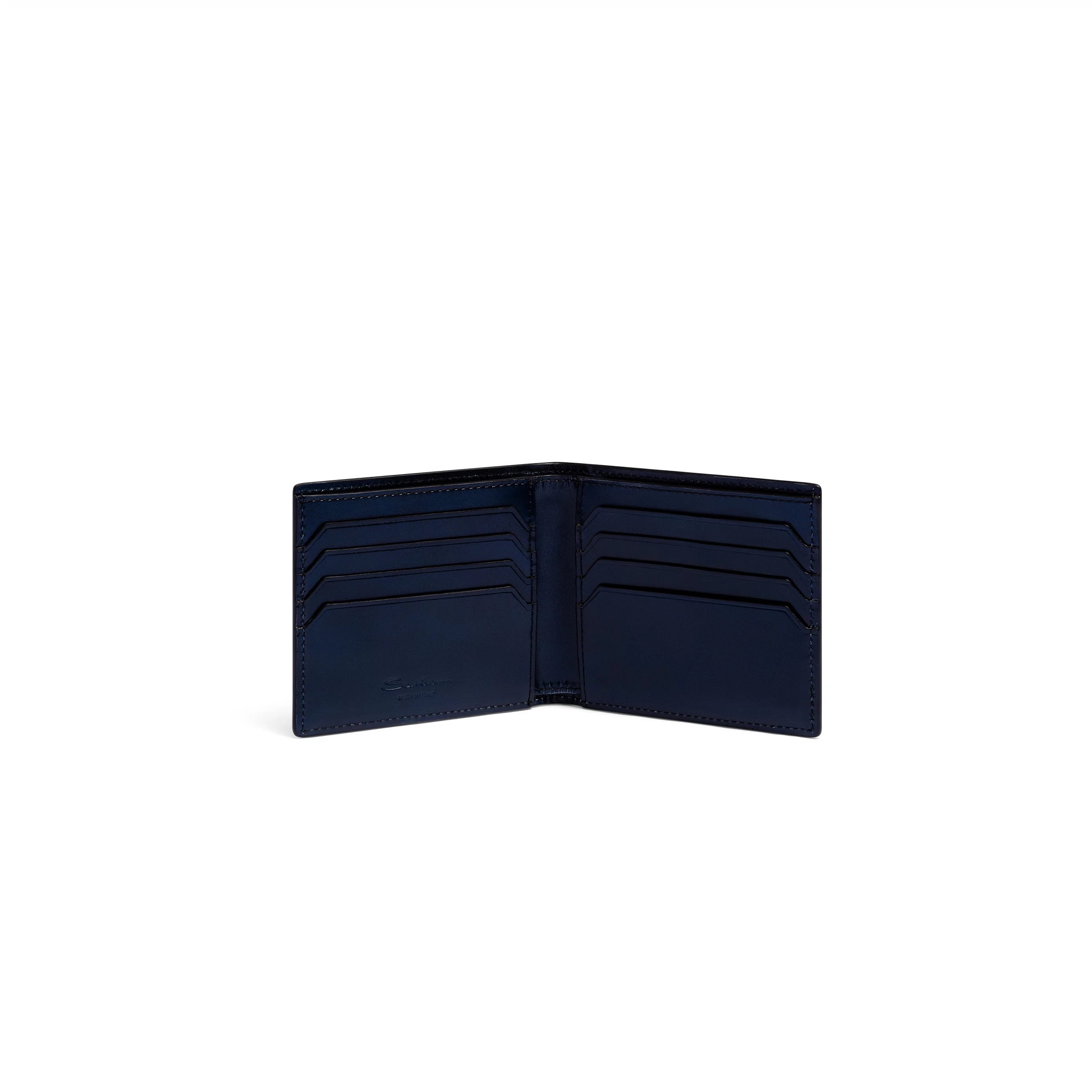 Blue leather wallet
