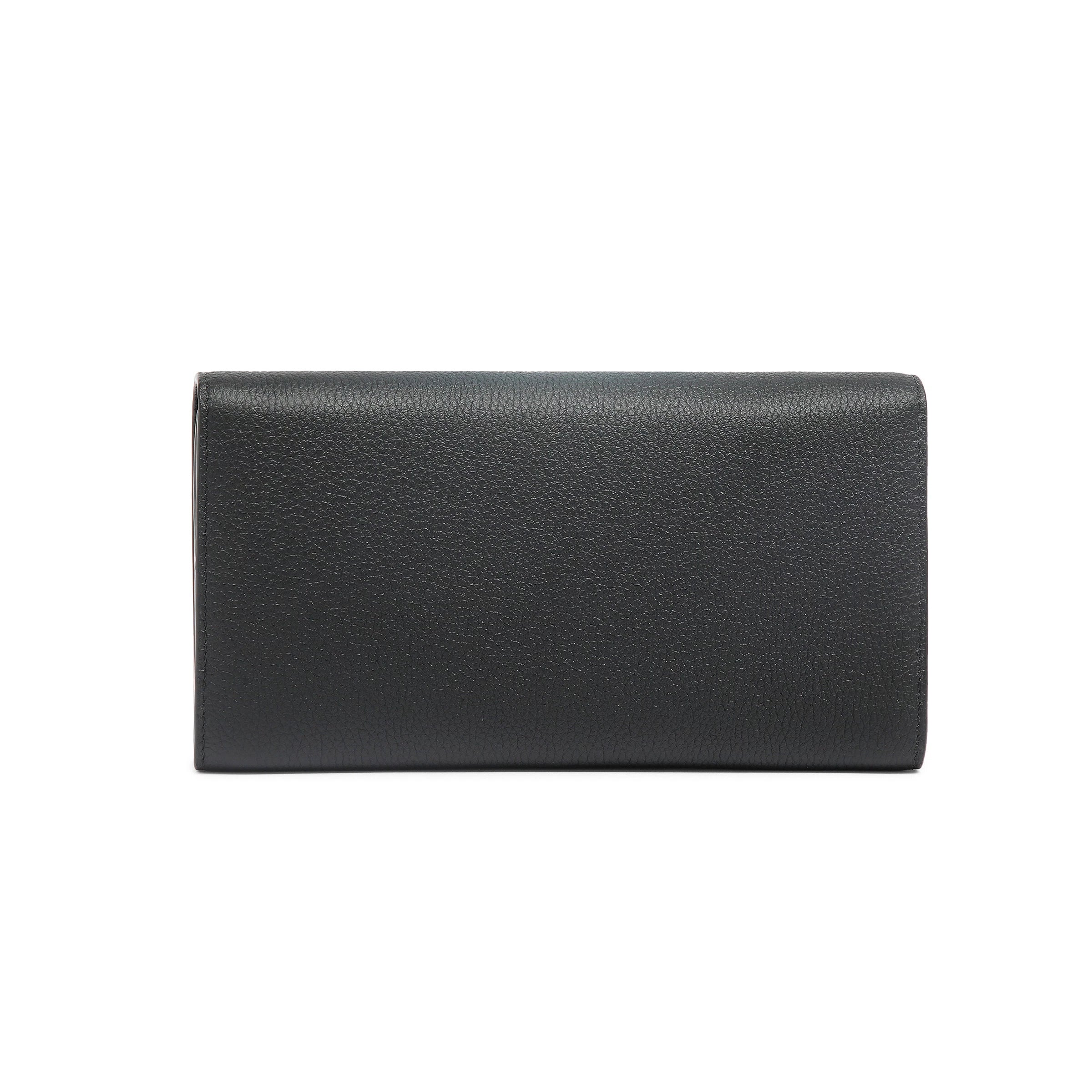 Black leather crossbody bag