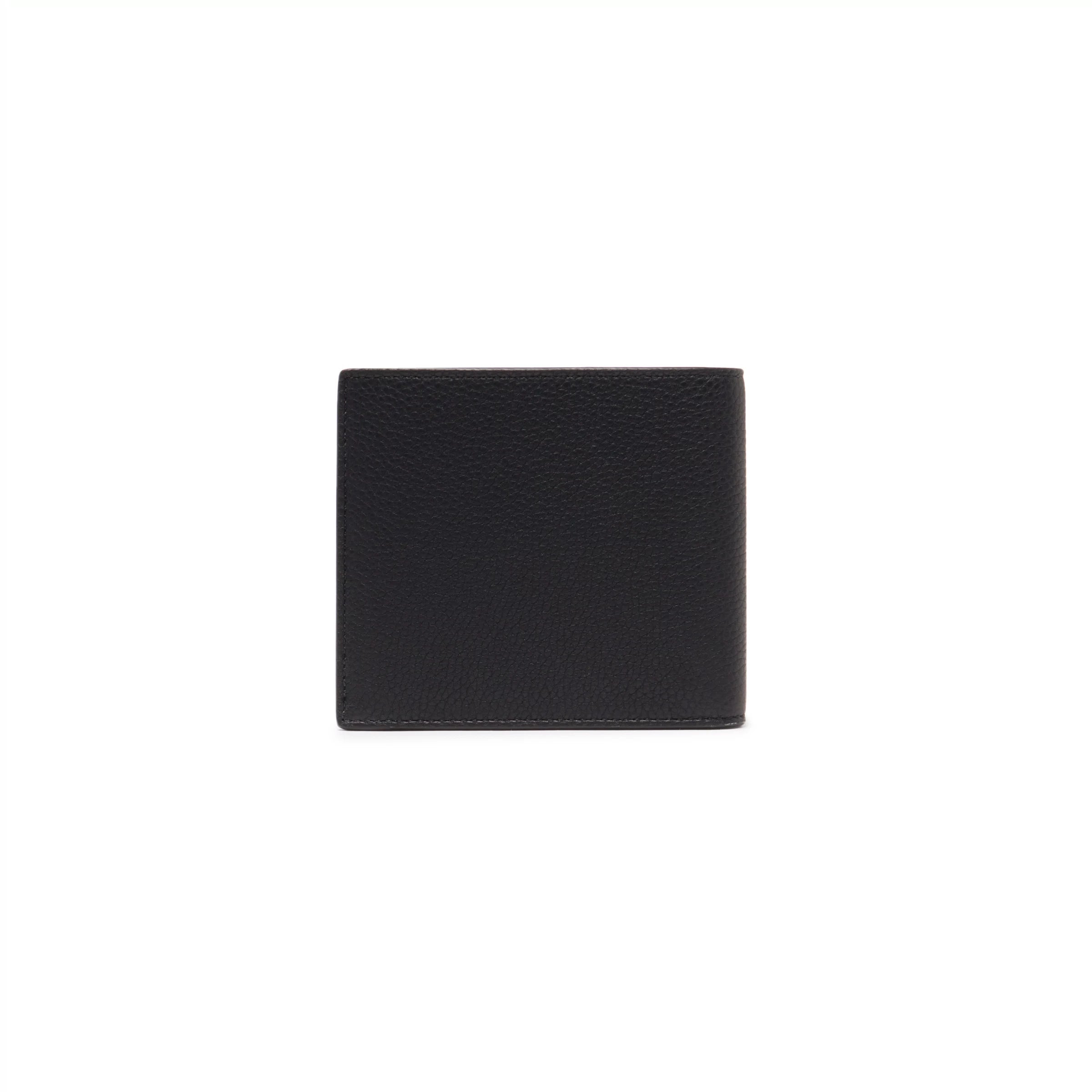 Black tumbled leather wallet
