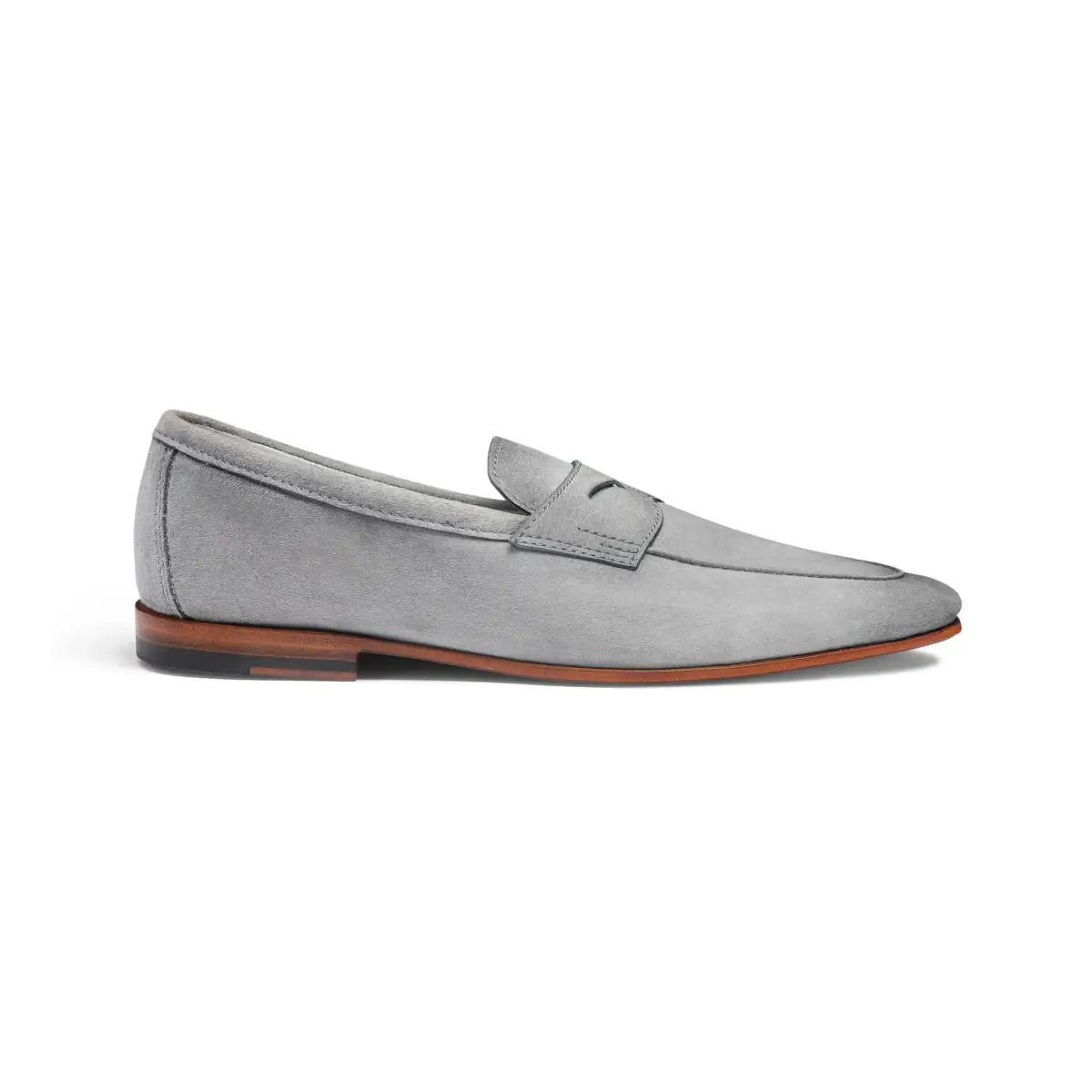 Light blue suede Carlo loafer