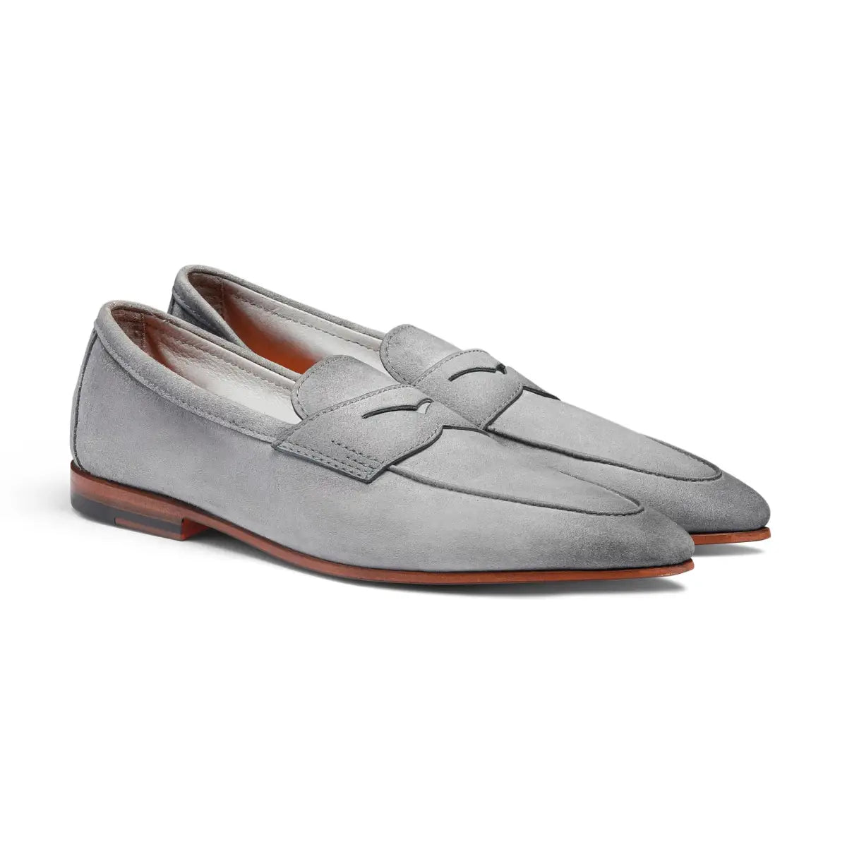 Hellblauer Carlo-Loafer Wildleder