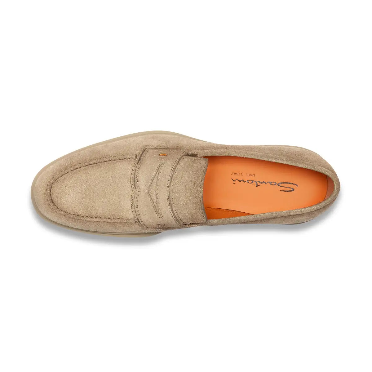 Mocasín Easy de ante beige