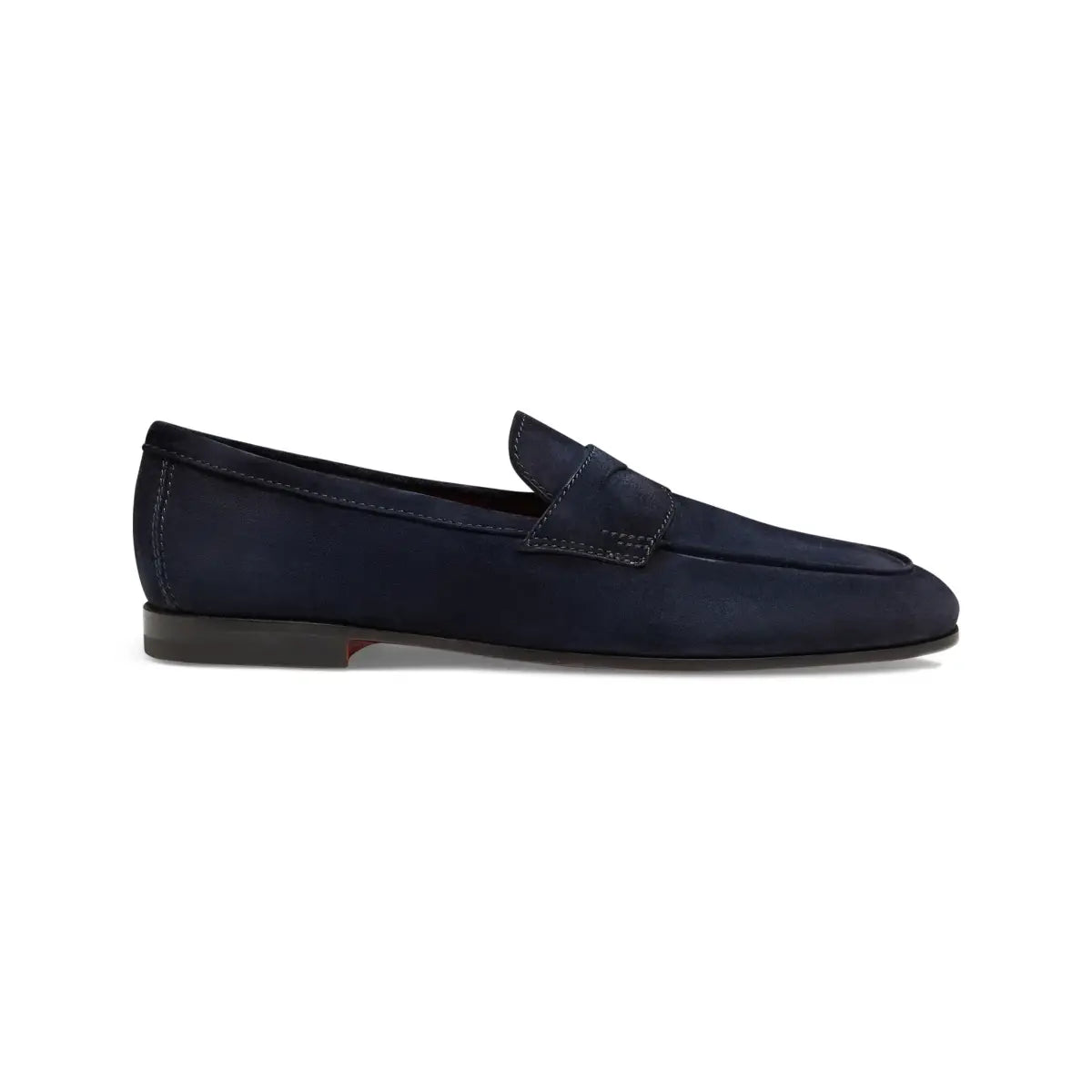 Mocasín Carlo de ante azul oscuro