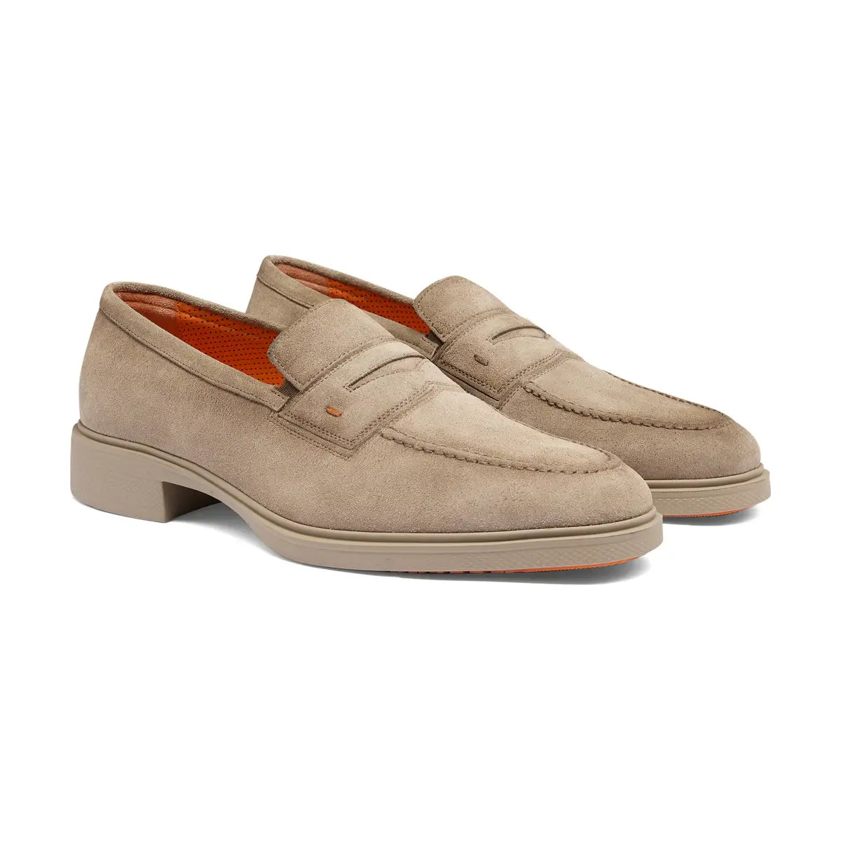 Mocasín Easy de ante beige