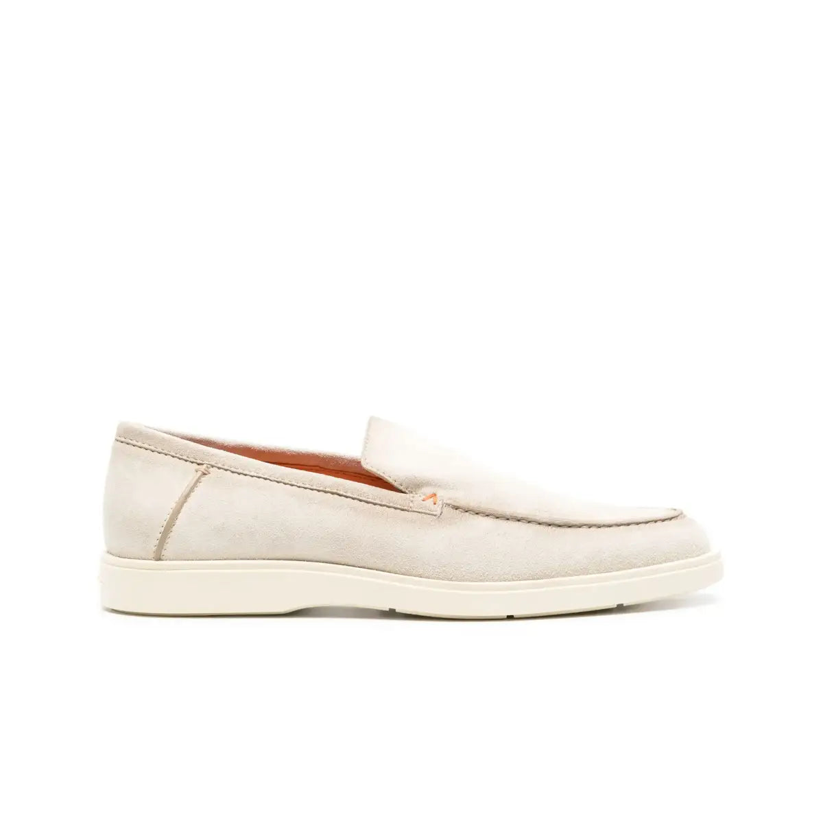 Hellbeige Wildleder-Loafer