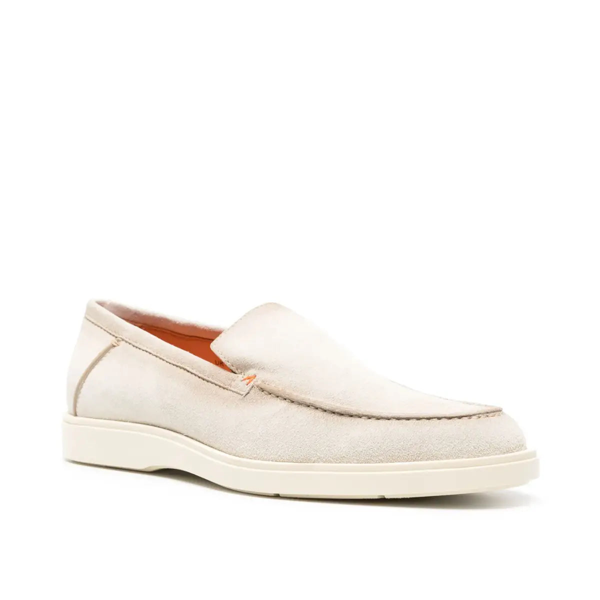 Mocasín de ante beige claro