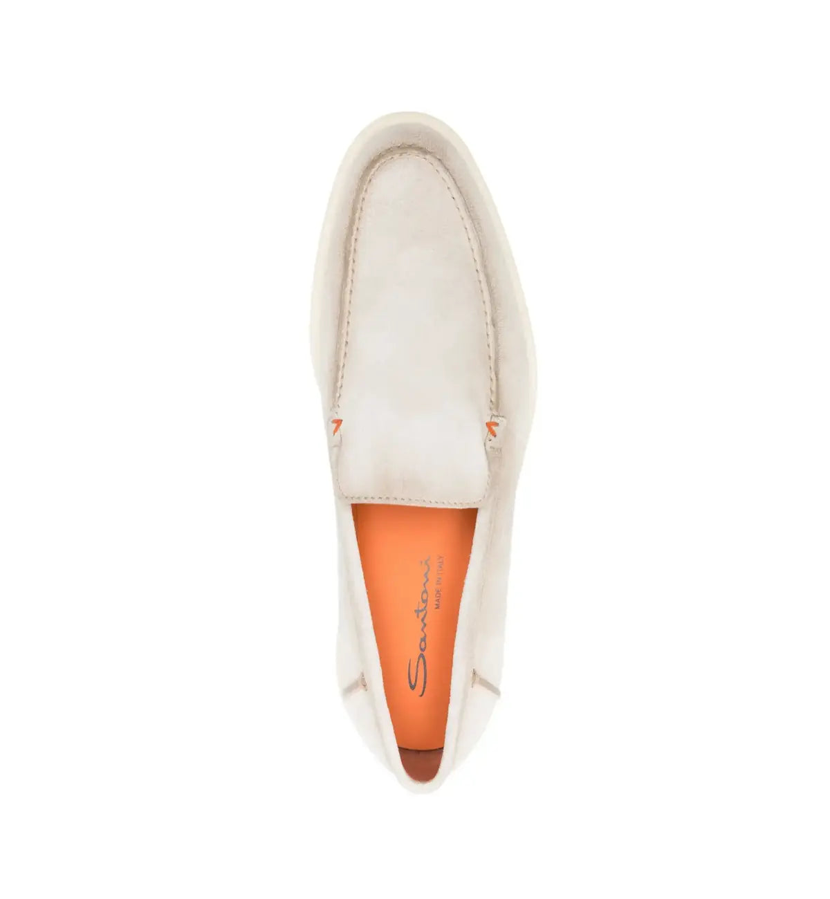 Lichtbeige Suède Loafers