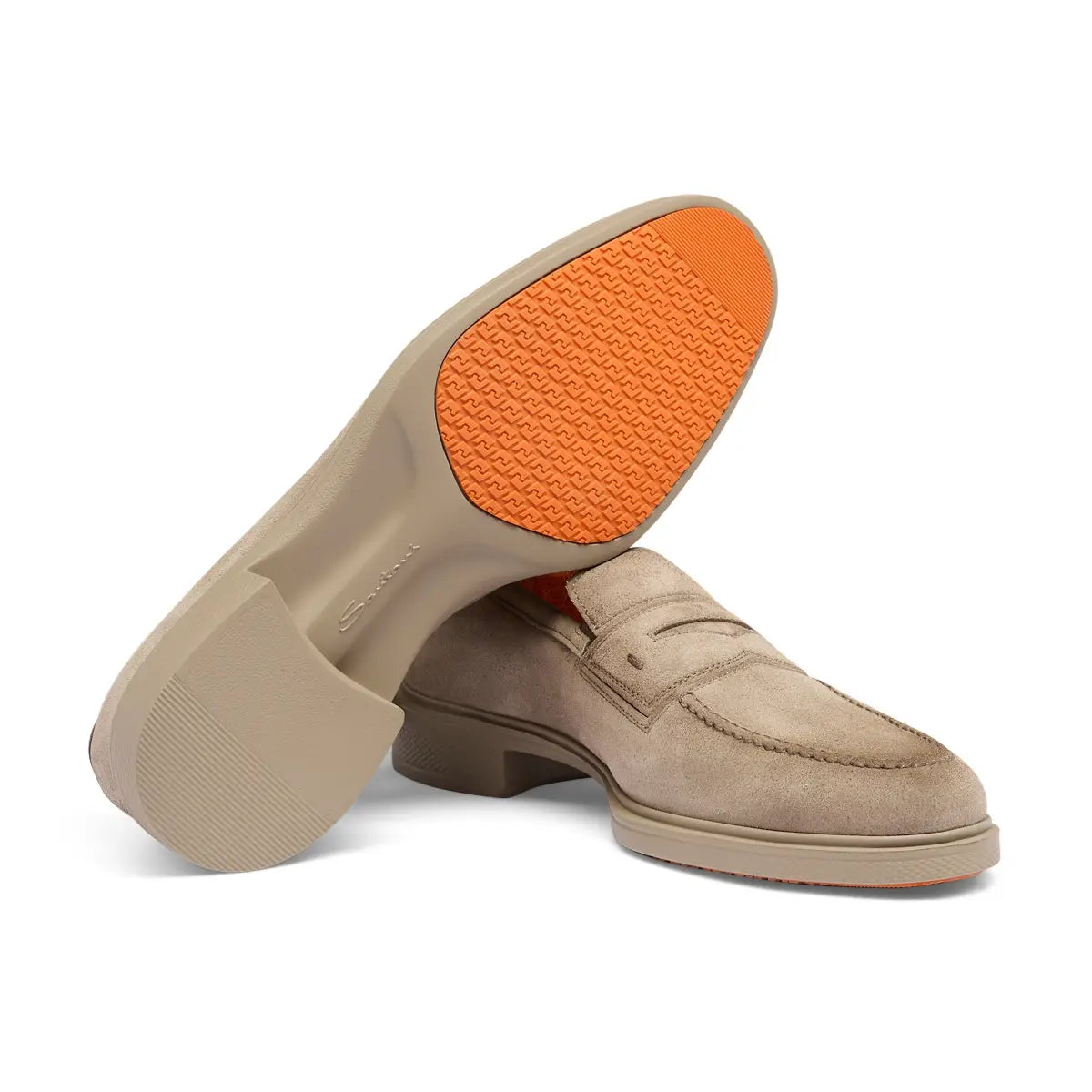 Mocasín Easy de ante beige