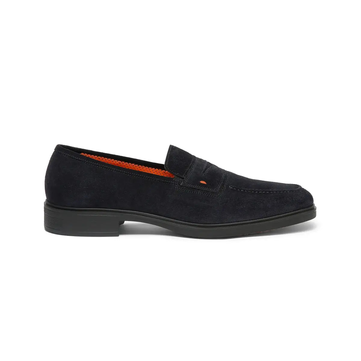 Dunkelblauer Easy-Loafer Wildleder