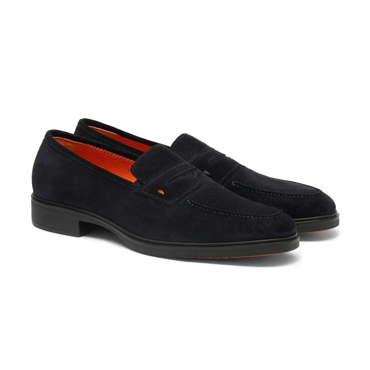 Dunkelblauer Easy-Loafer Wildleder