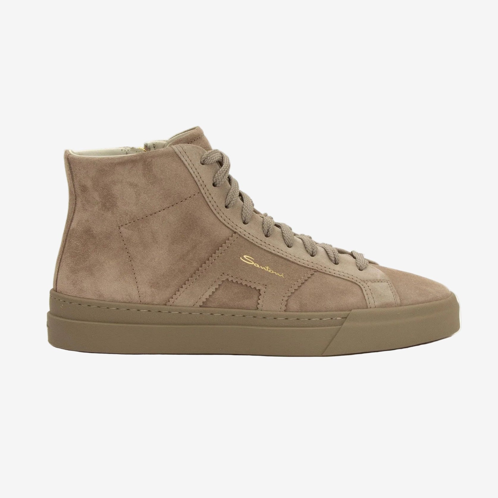Sneakers Altas de Ante Beige