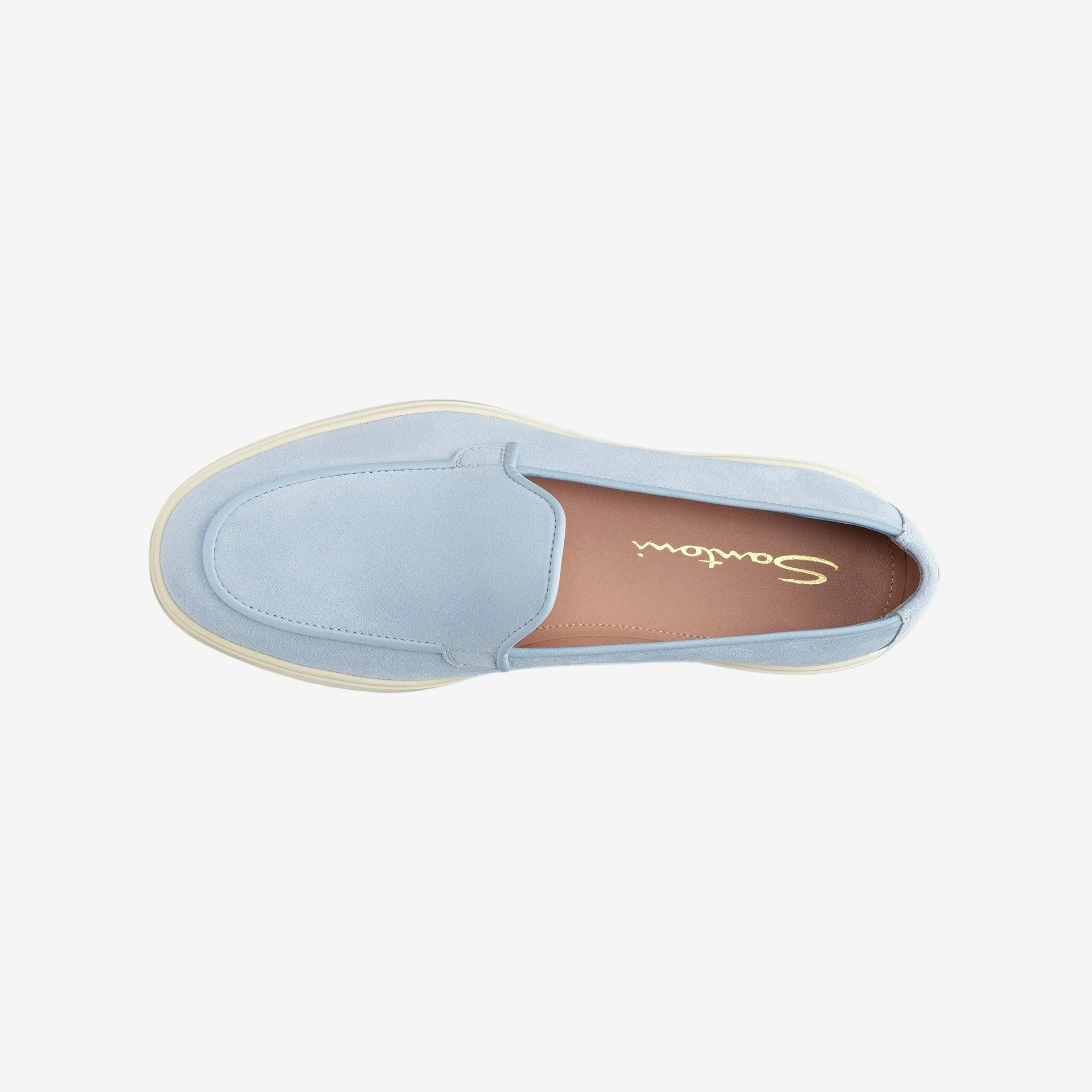 Light Blue Suede Loafer