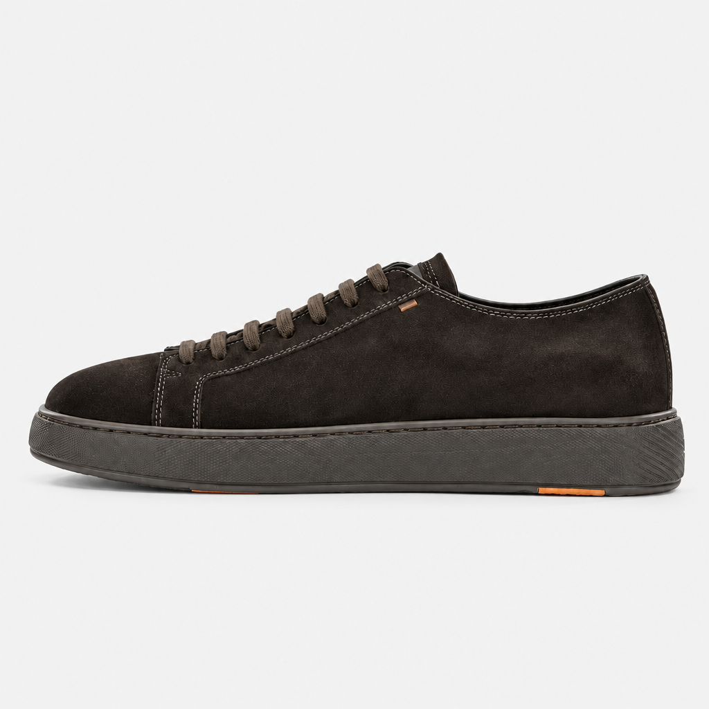 Sneakers con cordones de ante Seta marrón oscuro