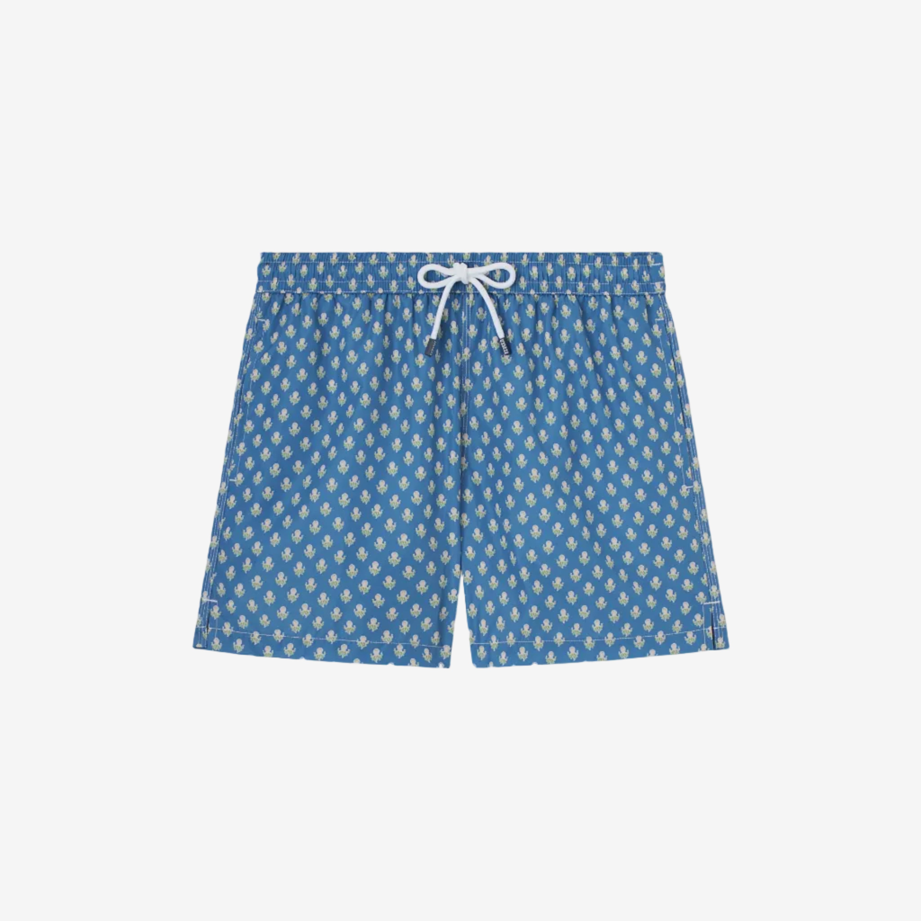 Madeira Sustainable Swim Trunk Blue Octopus Pattern