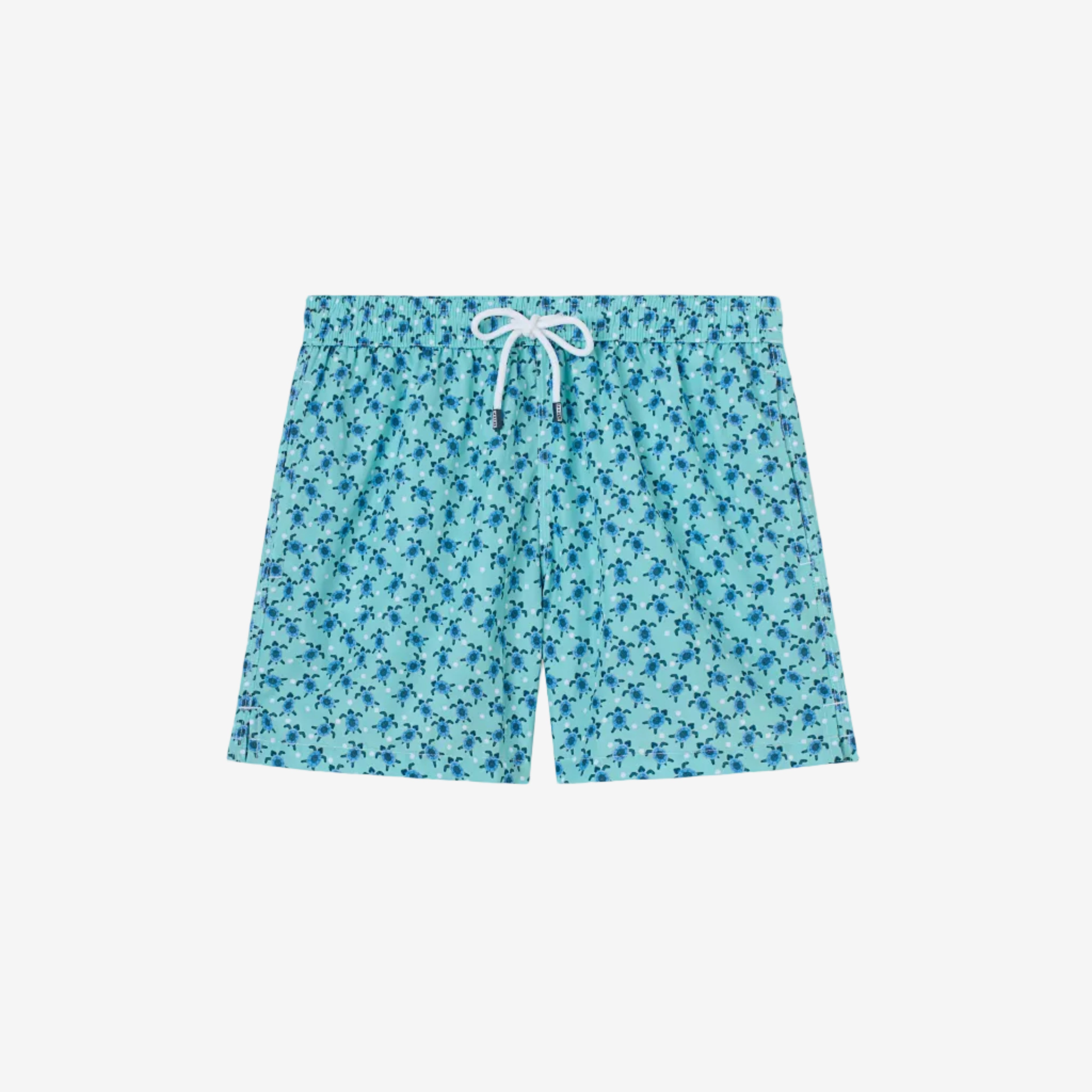 Madeira Sustainable Swim Trunk Green Sea Turtles Pattern