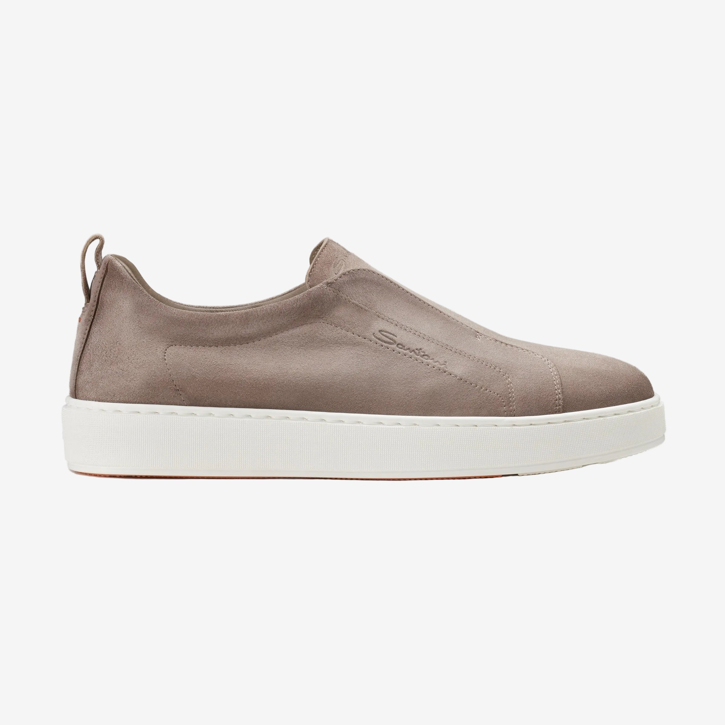 Beige Seta Wildleder Slipper-Sneaker