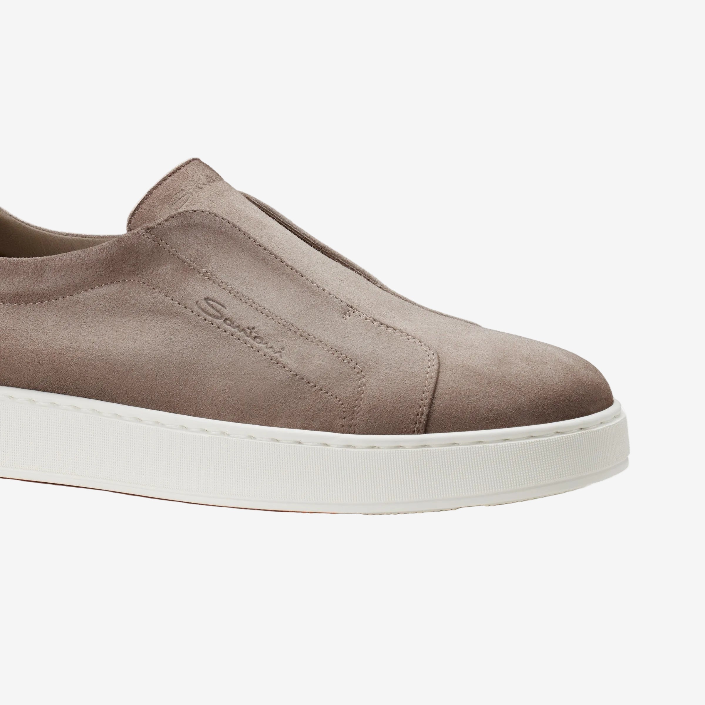 Beige Seta Wildleder Slipper-Sneaker