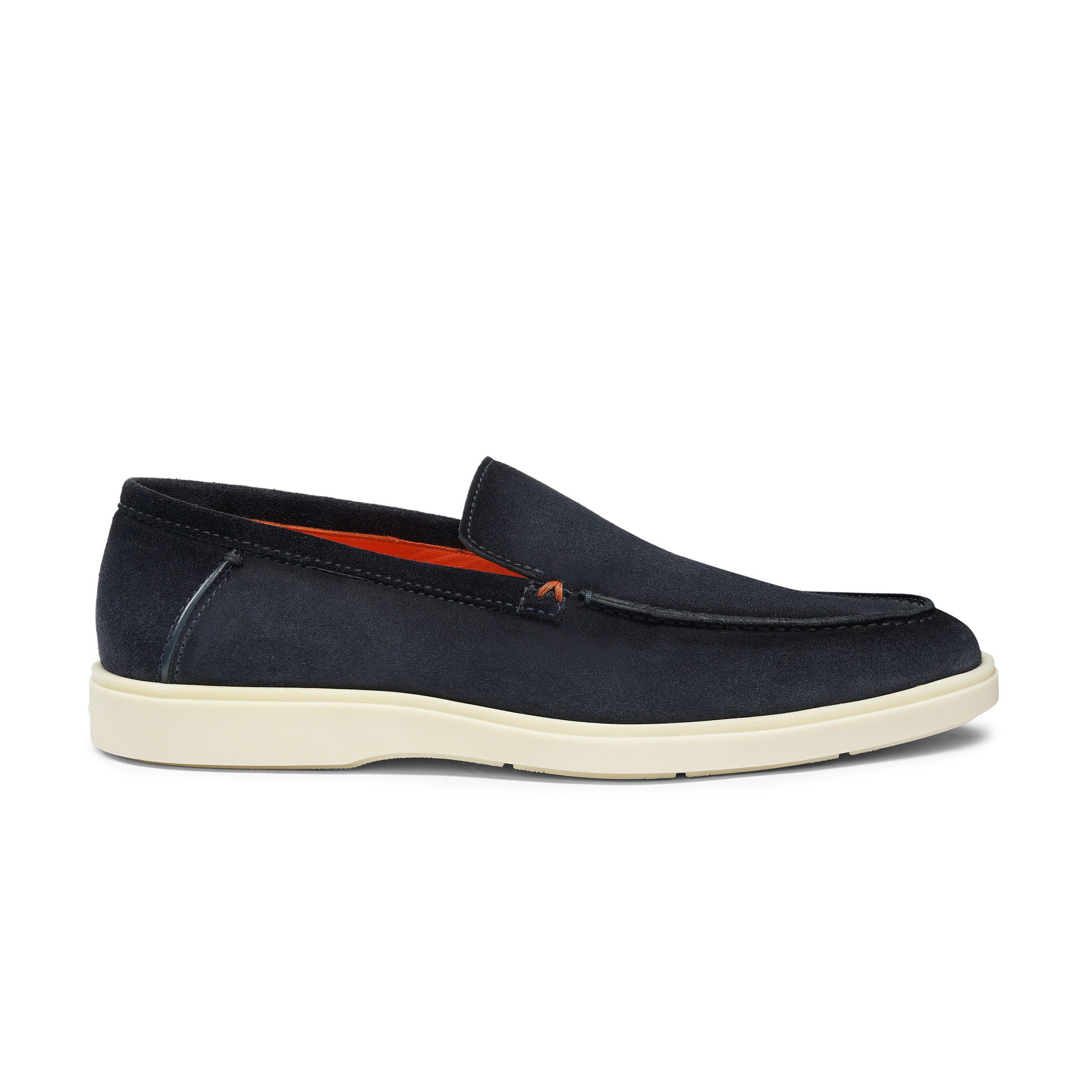 【関税&送料込】Santoni Sand Suede Yalta Loafers Santoni Suede Flat Loafers | Brown | FARFETCH