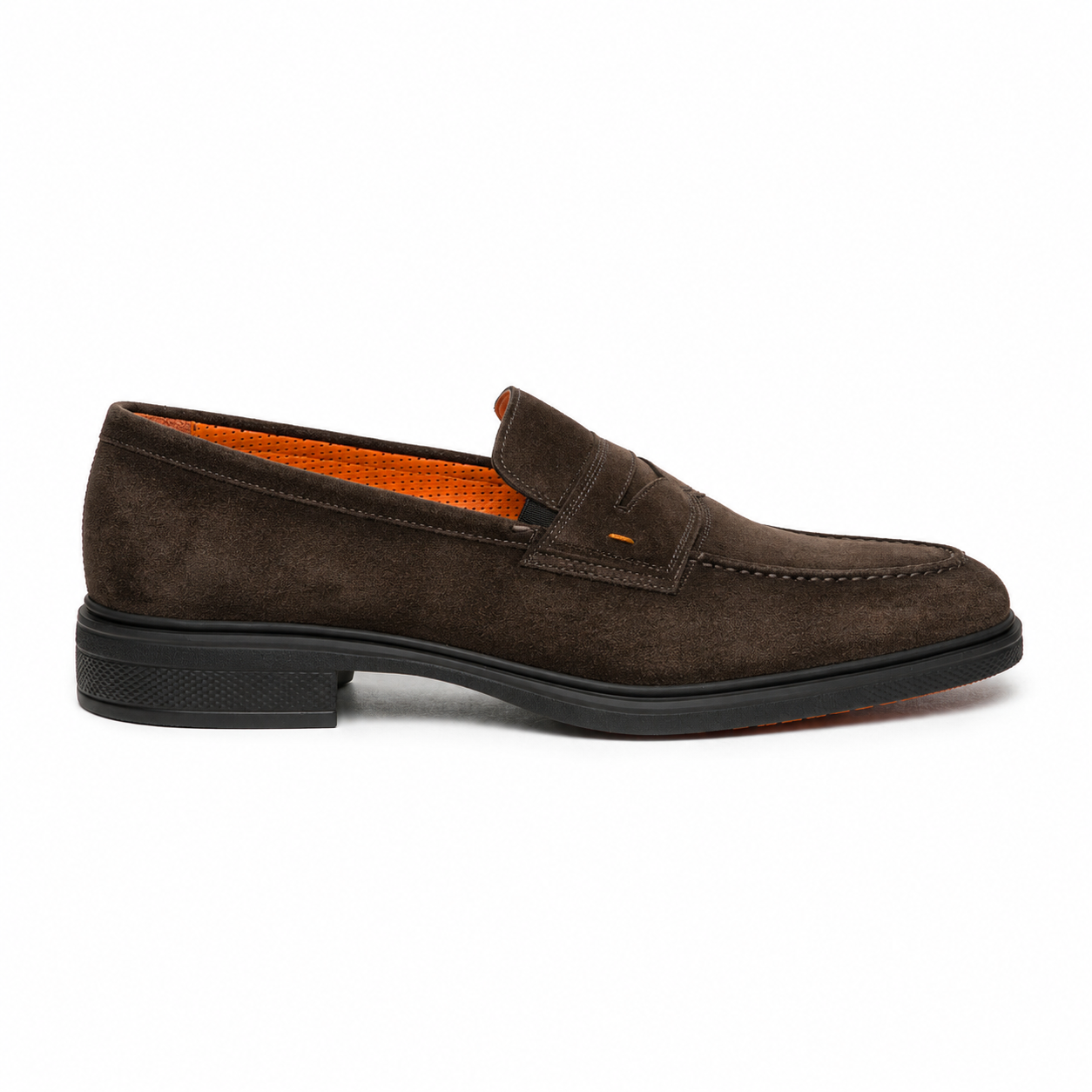 Dark Brown Suede Easy Loafer