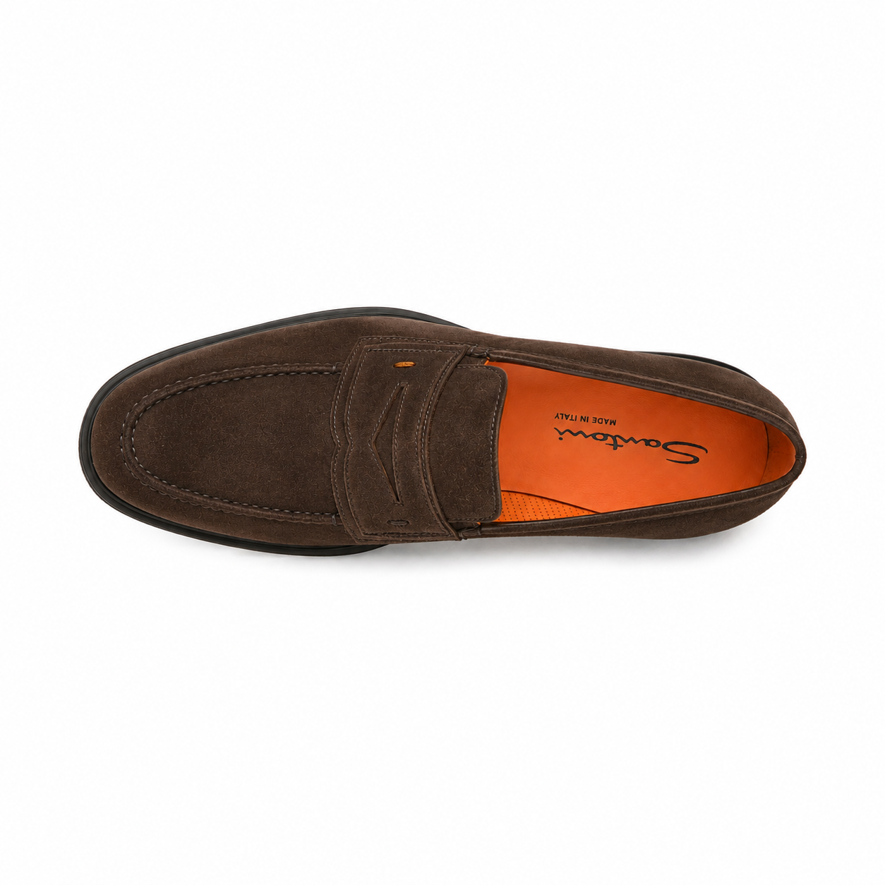 Dark Brown Suede Easy Loafer