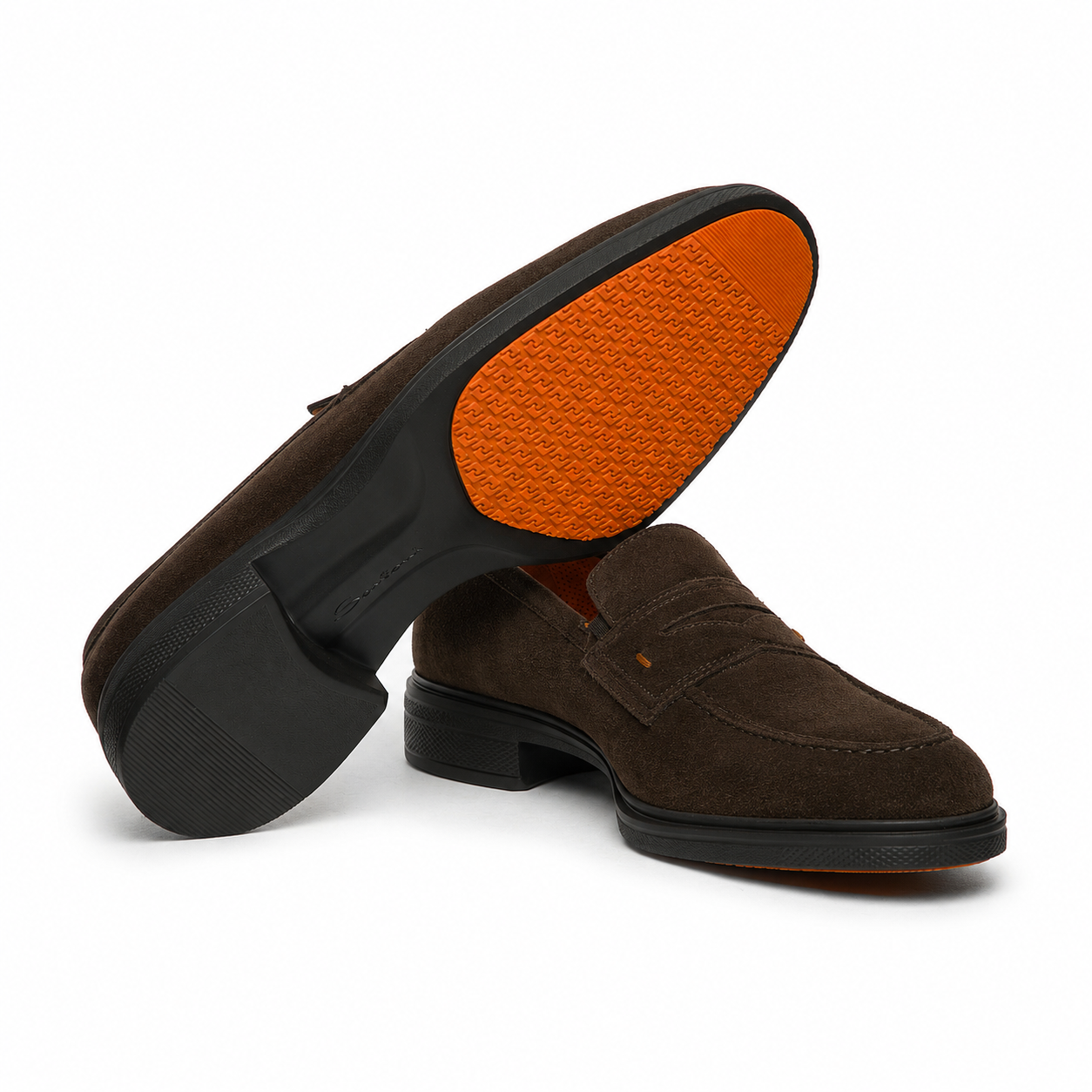 Dark Brown Suede Easy Loafer