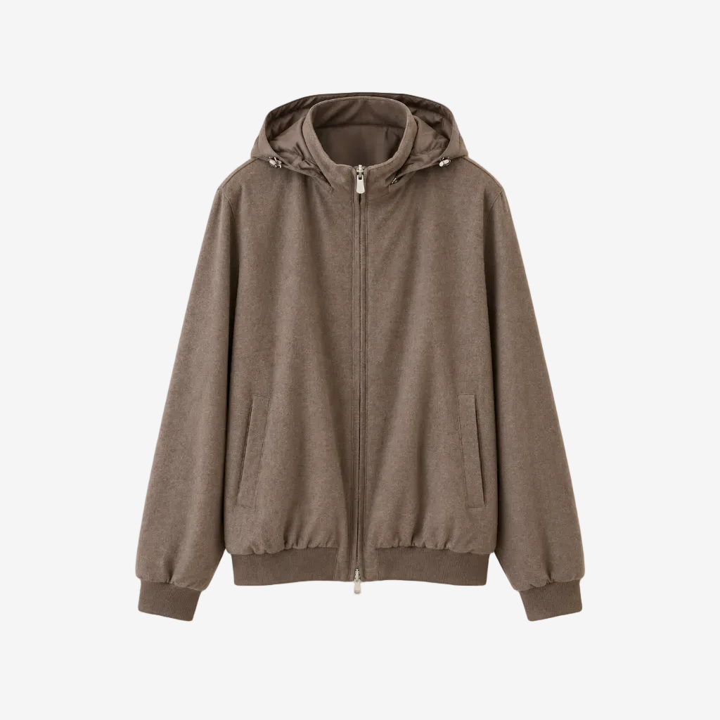 Brown Stop Cashmere Flanel and Airstop Bomber - Reversible