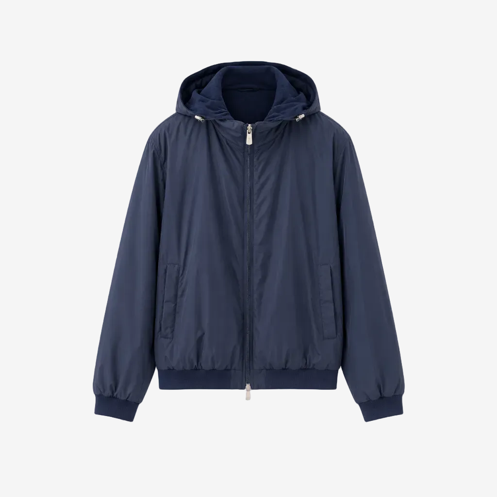 Blue Stop Cashmere Flanel and Airstop Bomber - Reversible