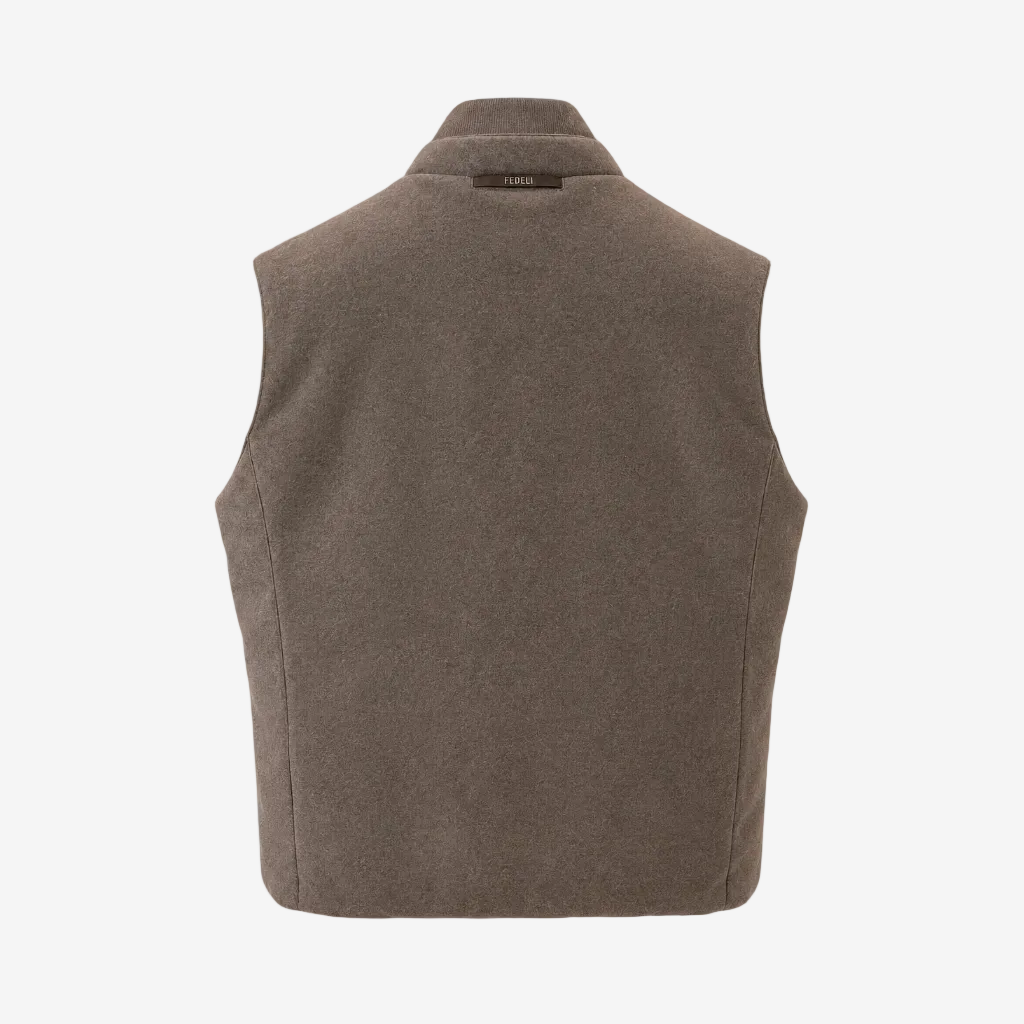 Chocolate Rodeo Airstop and Cashmere Flanel Vest - Reversible