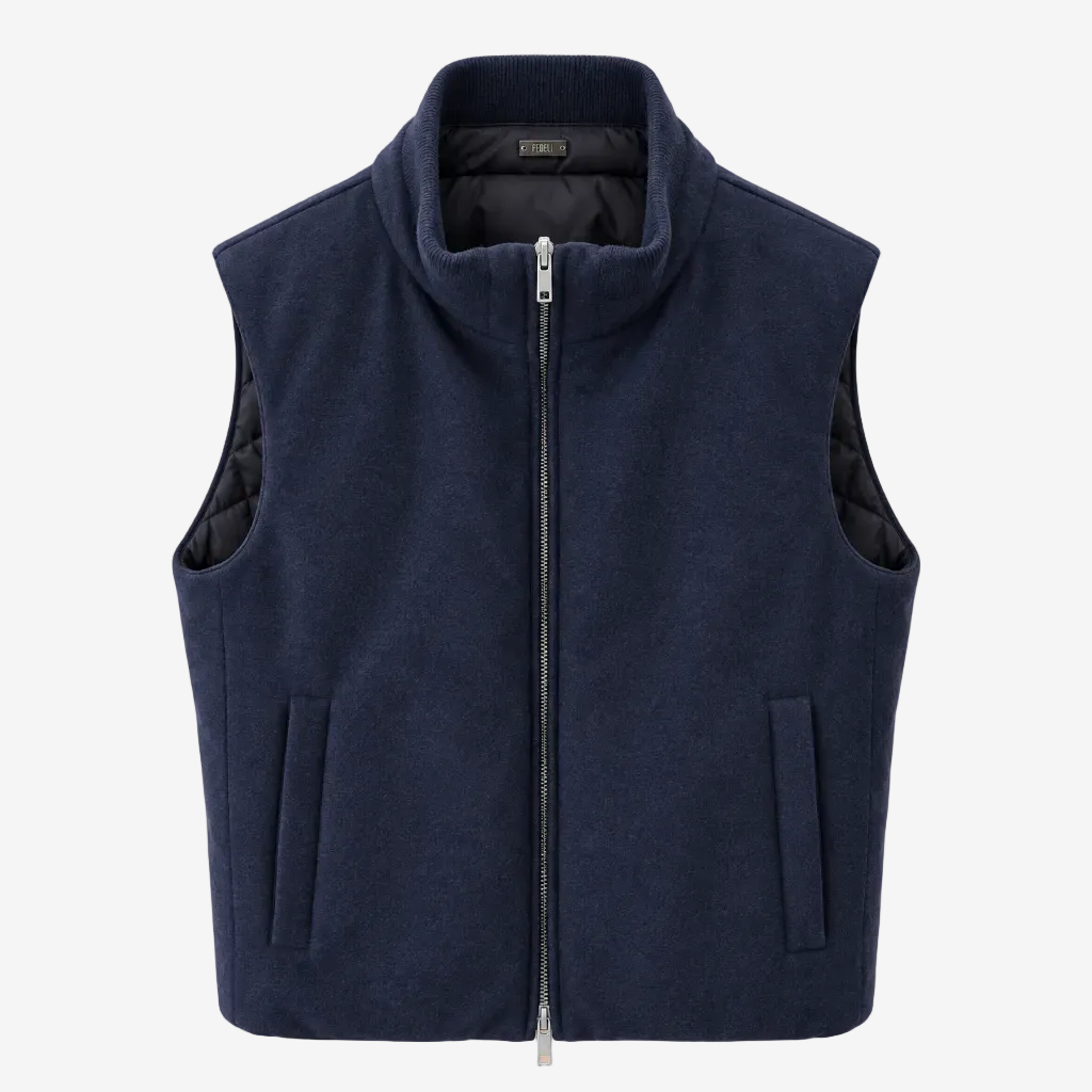 Blue Rodeo Airstop and Cashmere Flanel Vest - Reversible