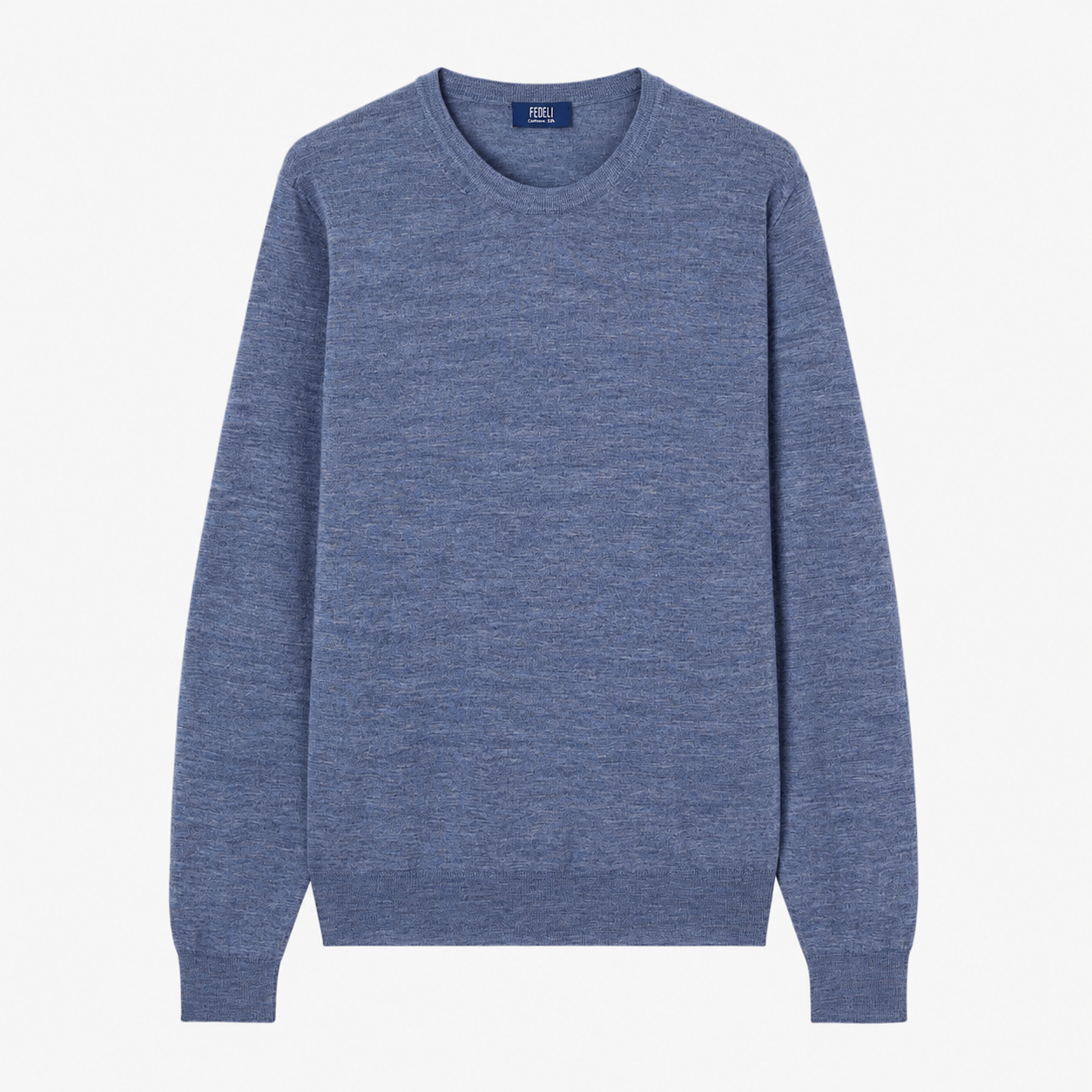 Light Blue Argentina Cashmere Silk Crewneck