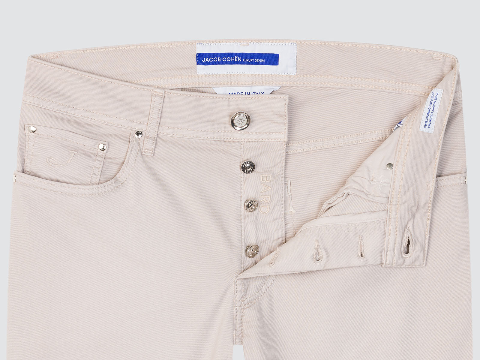 Bard Pants Cotton and Lyocell Stone Greige