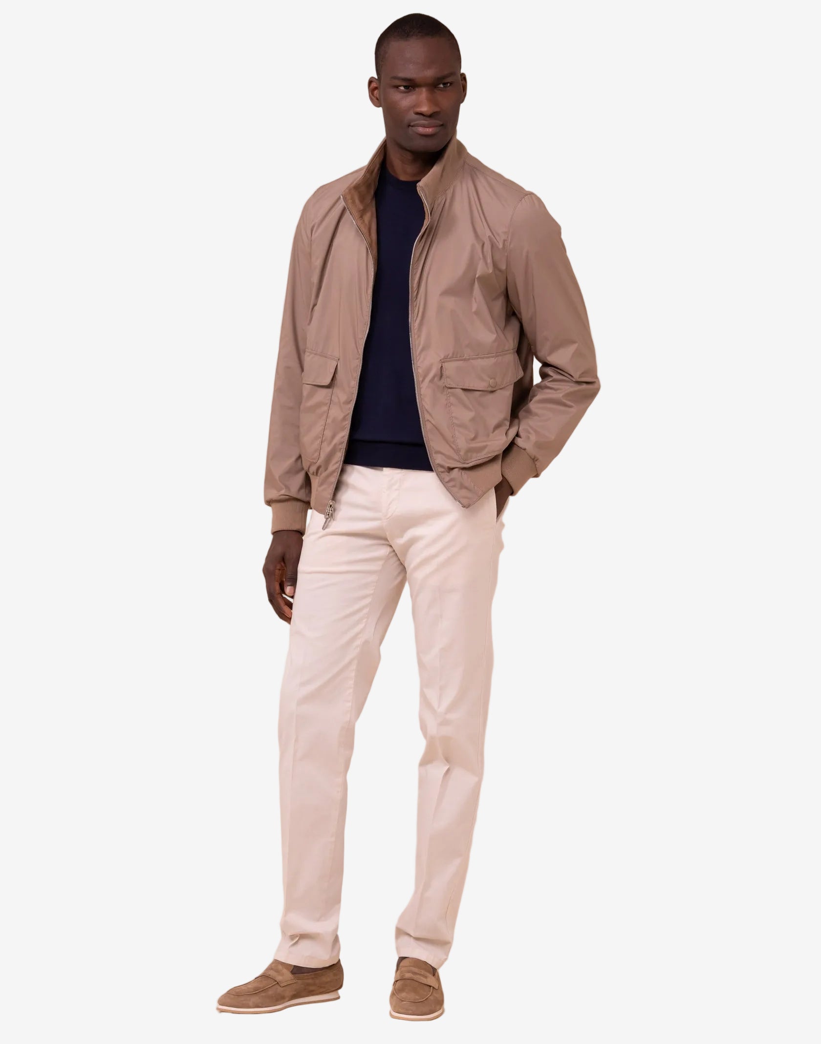 Colorado Suede and Airstop Zipped Jacket - Reversible