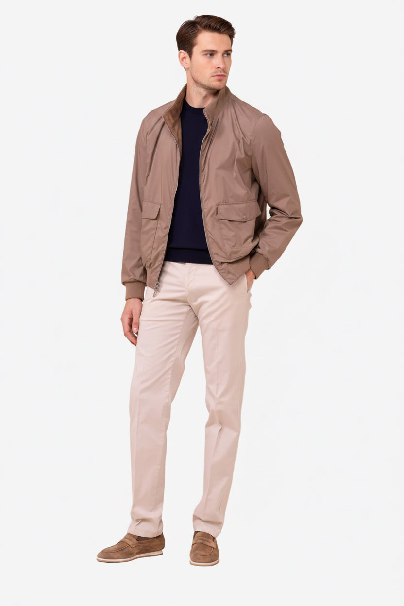 Colorado Suede and Airstop Zipped Jacket - Reversible