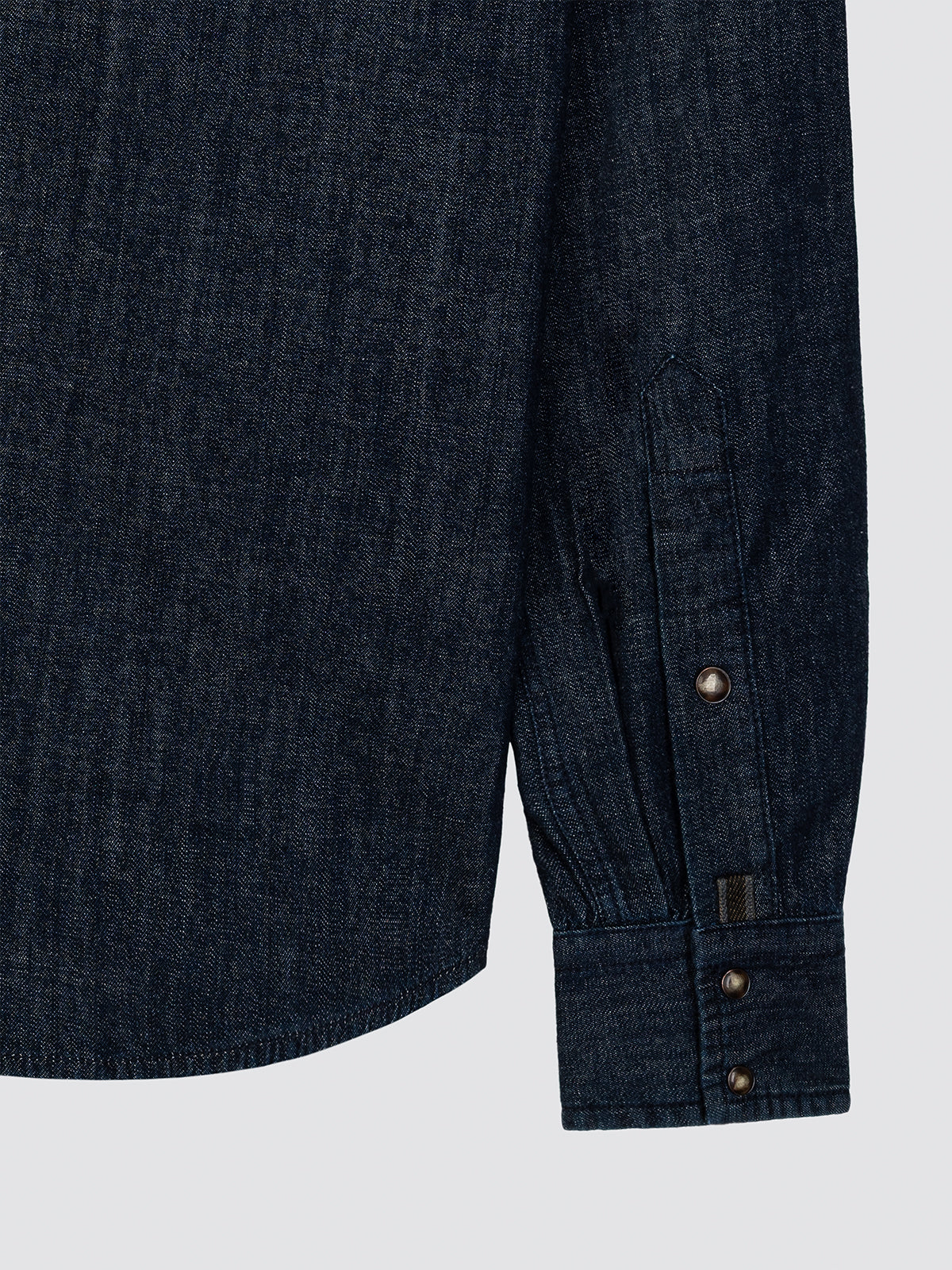 Dark Blue Lightweight Denim Western Shirt