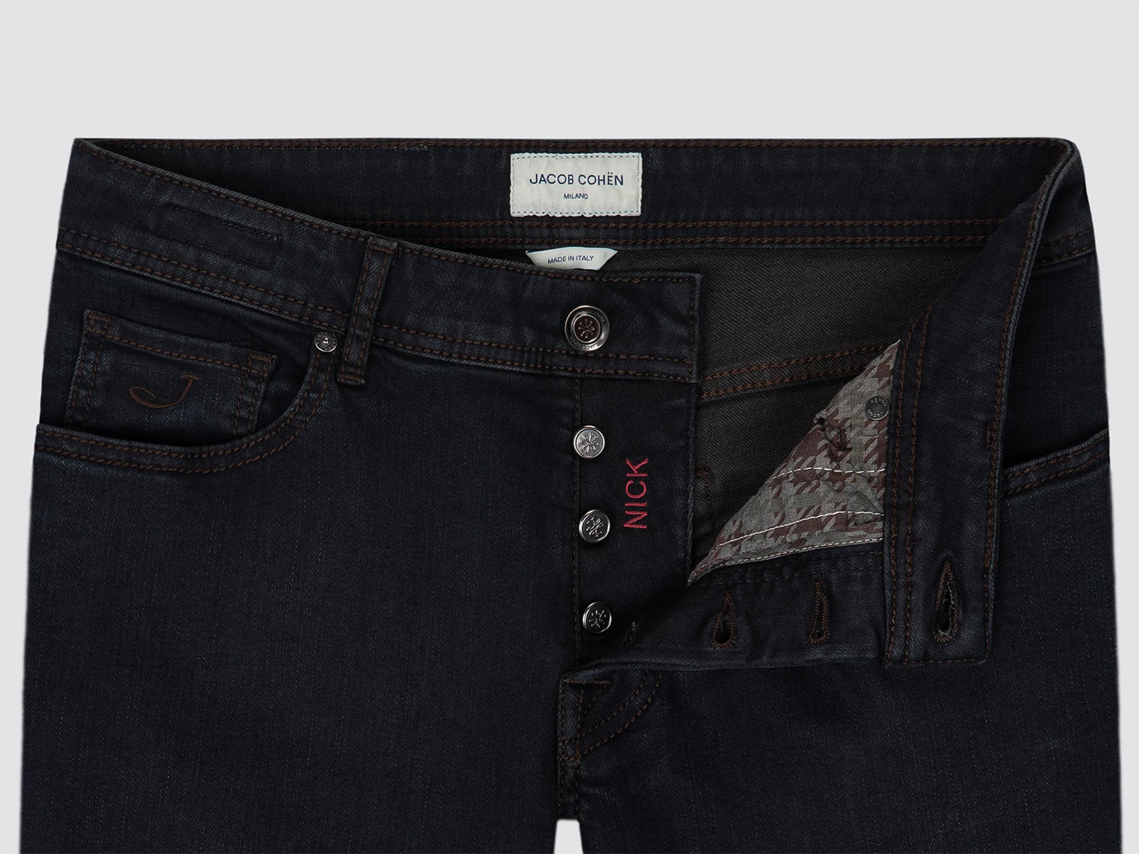 Nick Jeans in Dark Blue-Black Super Stretch
