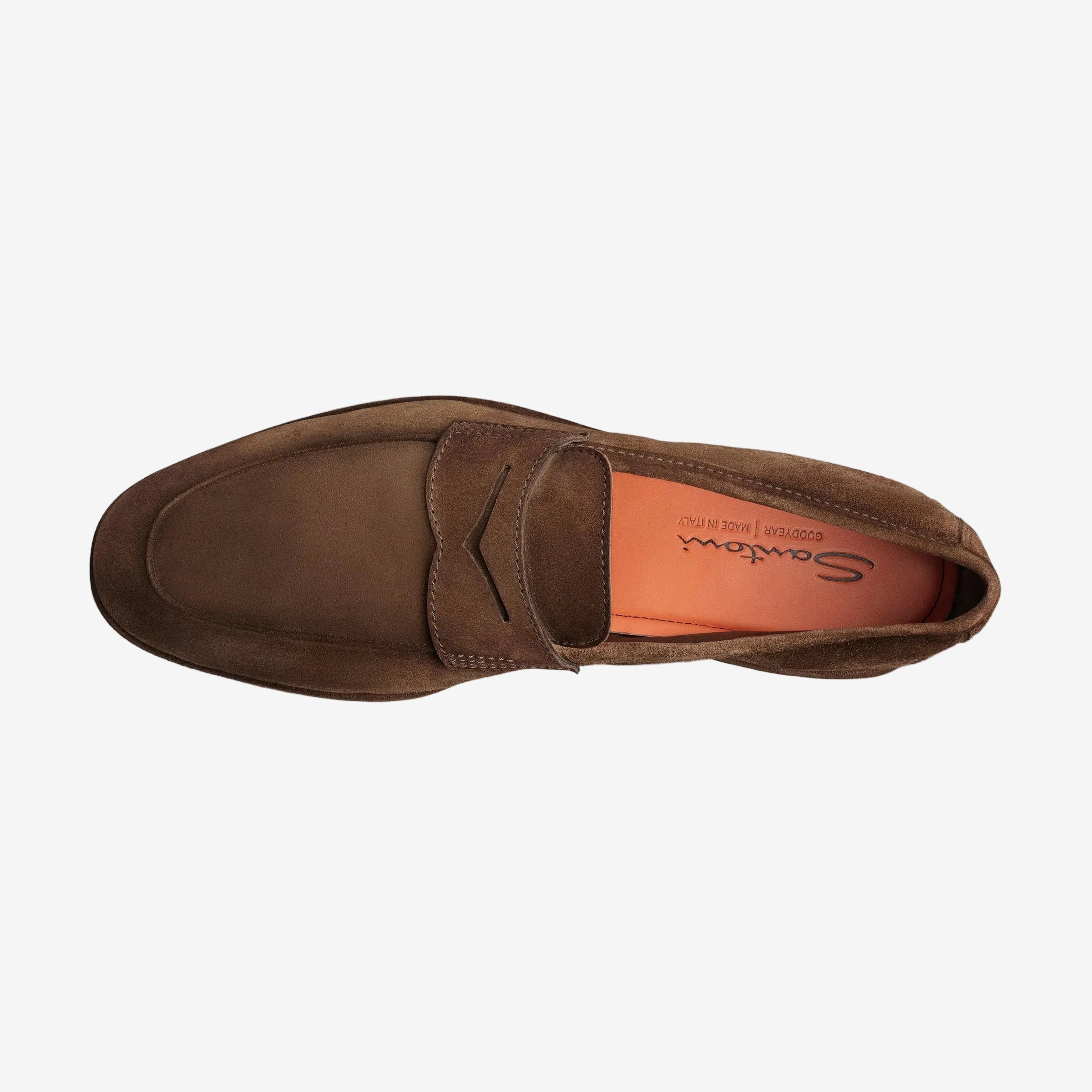 Brown Suede Carlo Driver Penny Loafer