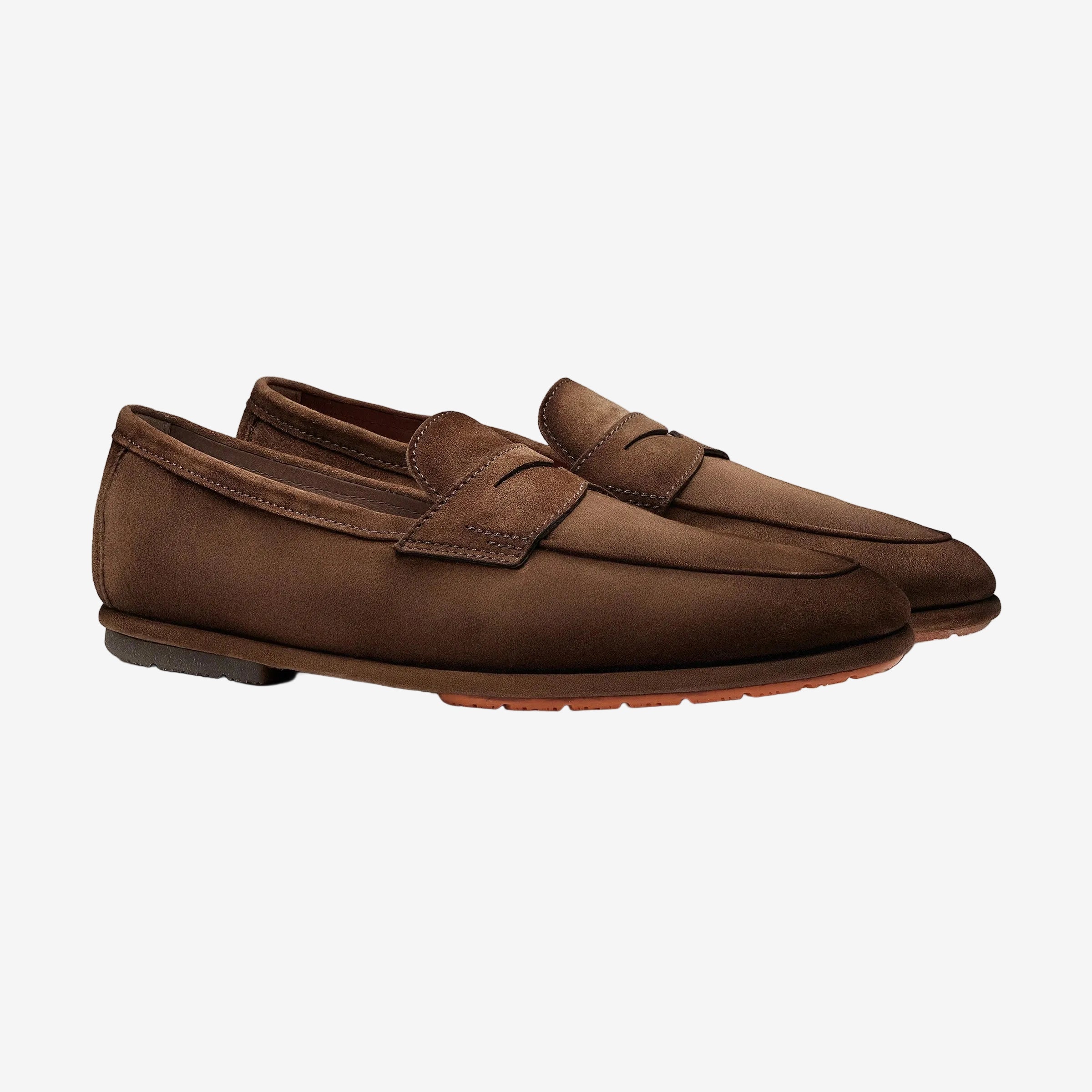 Wildleder Pennyloafer Carlo Driver Braun