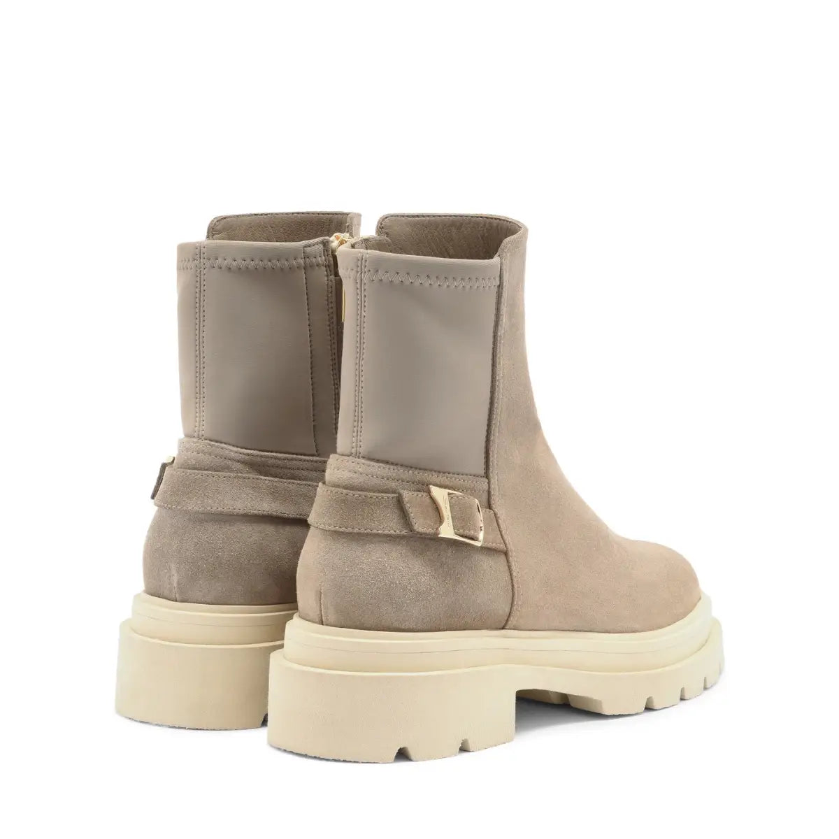 Women's Beige Suede Ankle Boot