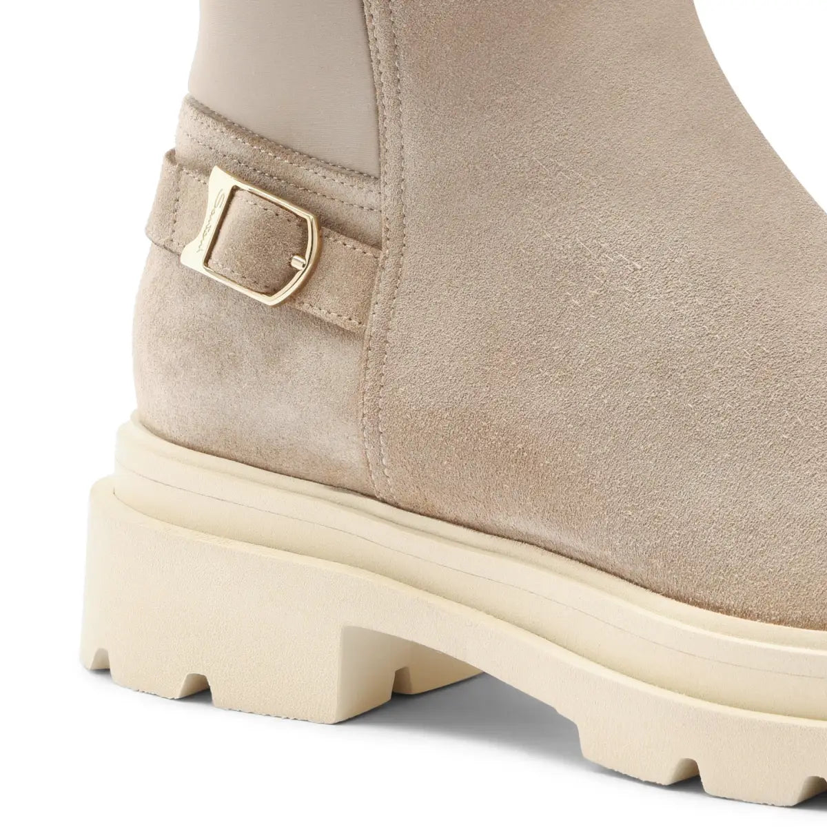 Women's Beige Suede Ankle Boot