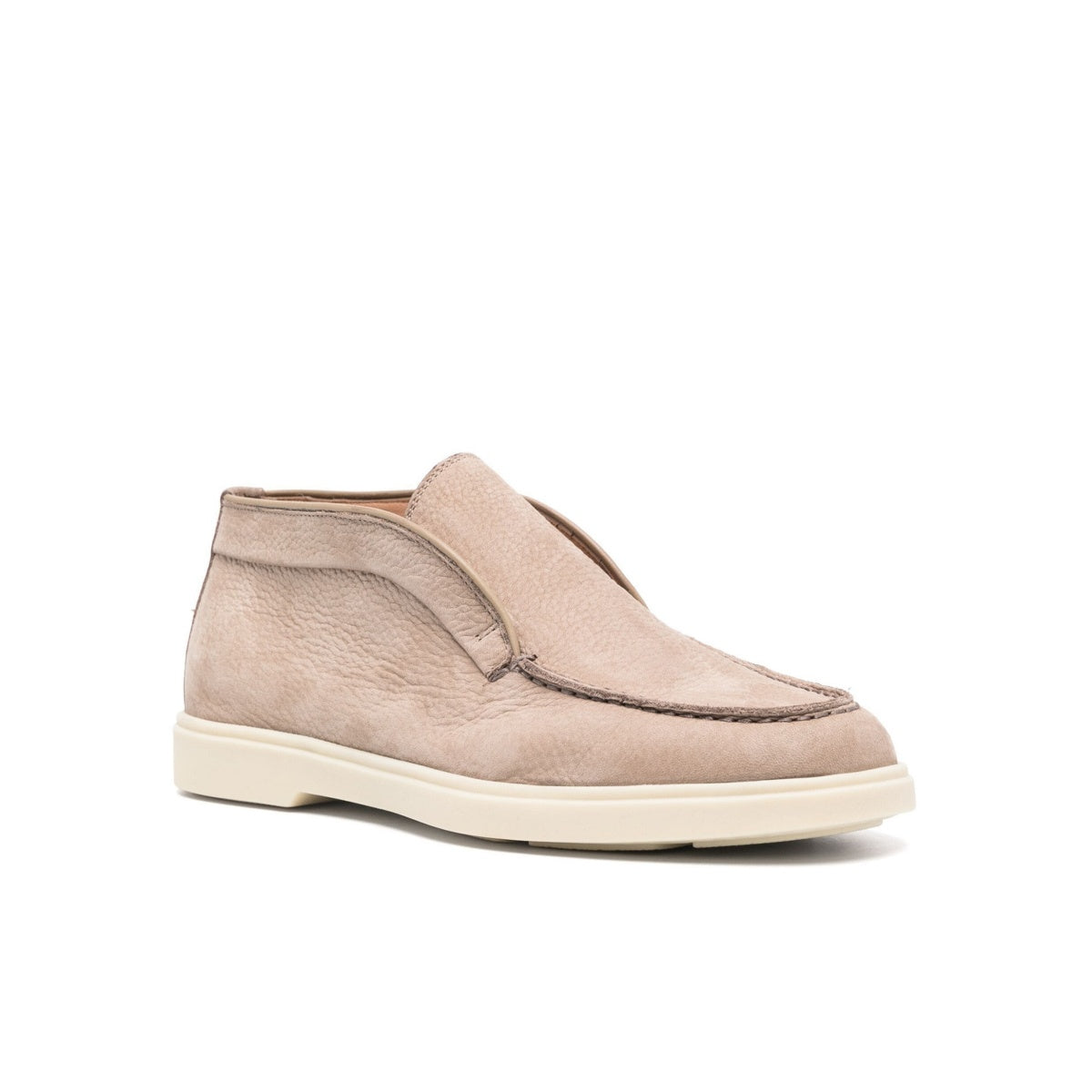 Beige Nubuck Desert Boots