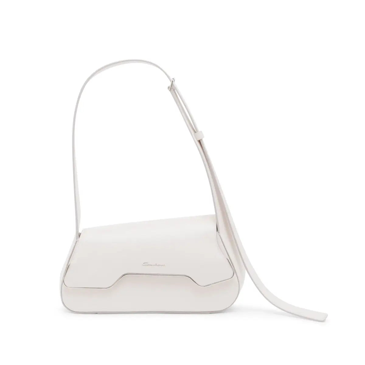 White Leather The Pluto Bag