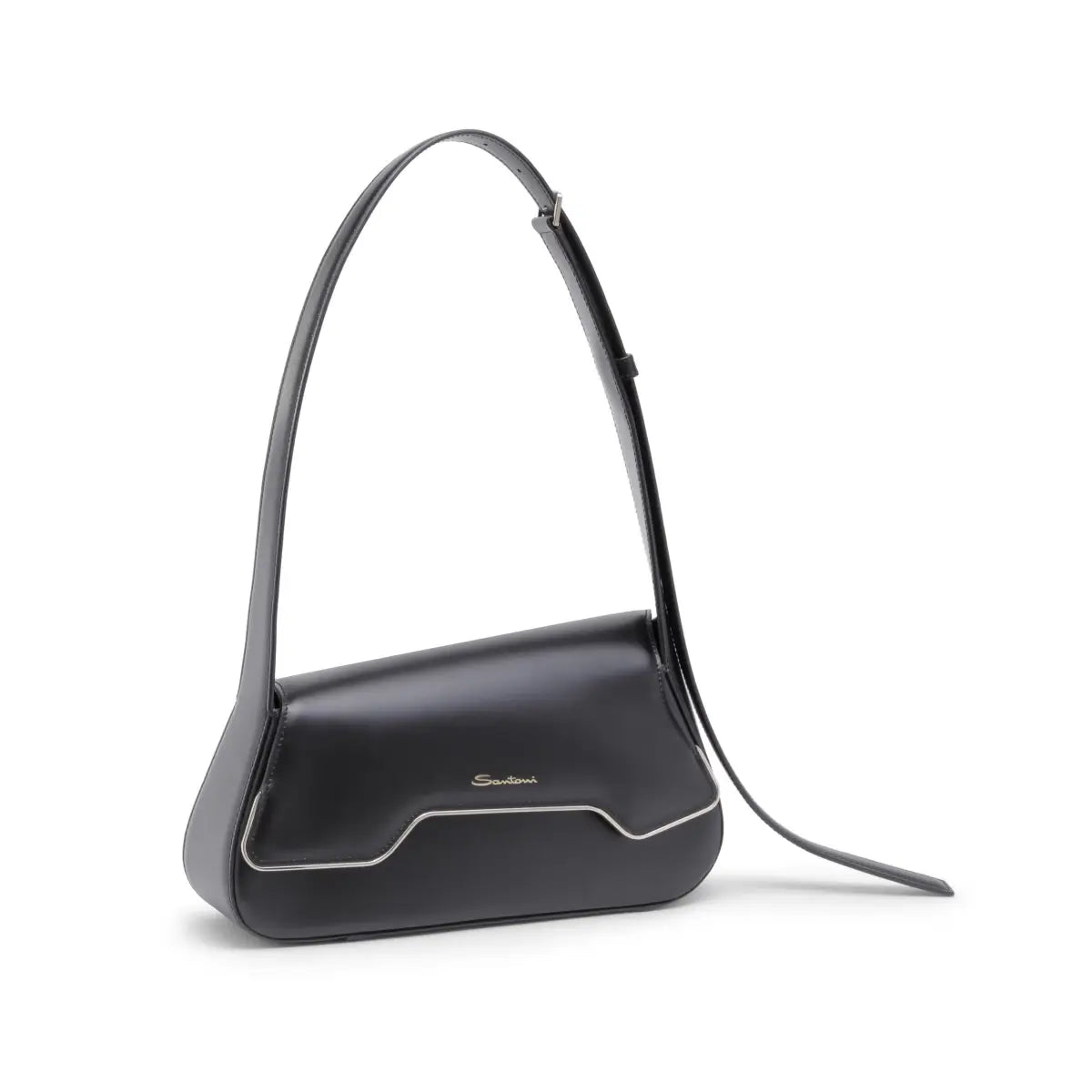 Black Leather The Pluto Bag