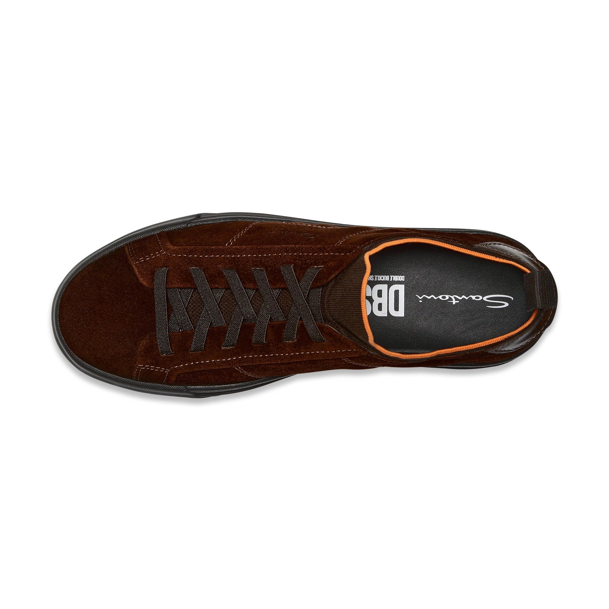 Dunkelbraun Slip-On-Sneaker Wildleder 